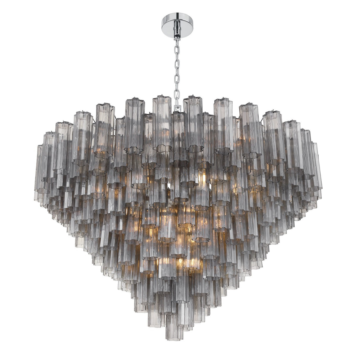 Crystorama - ADD-327-CH-SM - 28 Light Chandelier - Addis - Polished Chrome