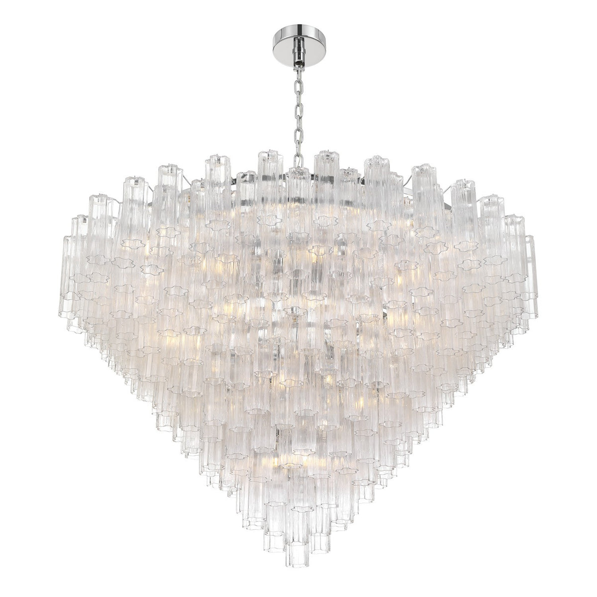 Crystorama - ADD-329-CH-CL - 40 Light Chandelier - Addis - Polished Chrome