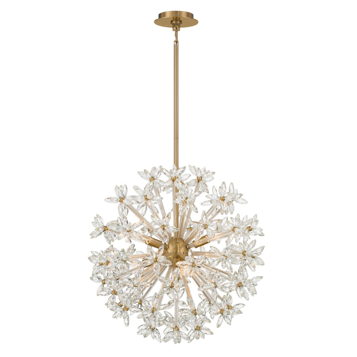 Crystorama - ADL-506-AG-CL - Six Light Chandelier - Adley - Aged Brass