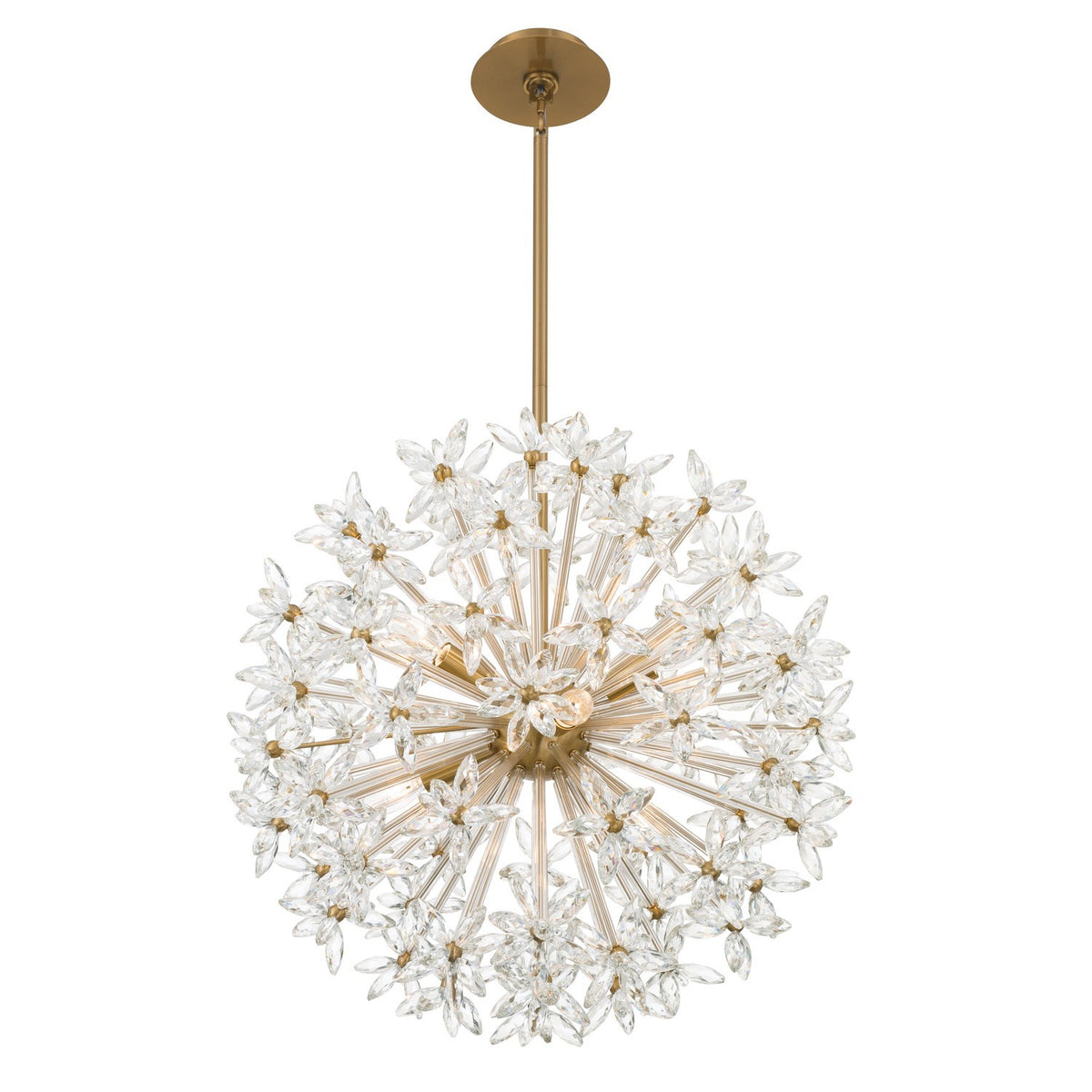 Crystorama - ADL-506-AG-CL - Six Light Chandelier - Adley - Aged Brass