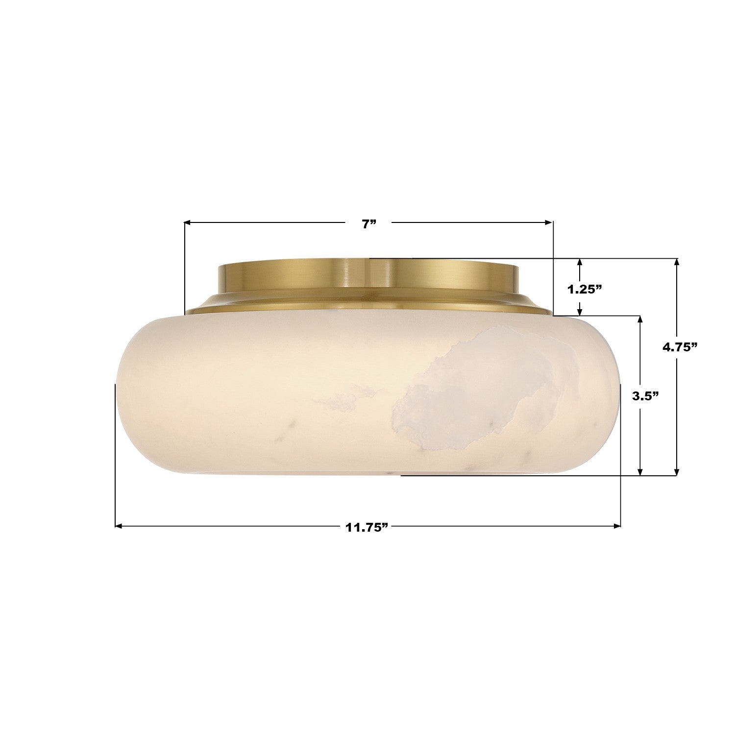 Crystorama - AME-403-AG - LED Flush Mount - Acme - Aged Brass