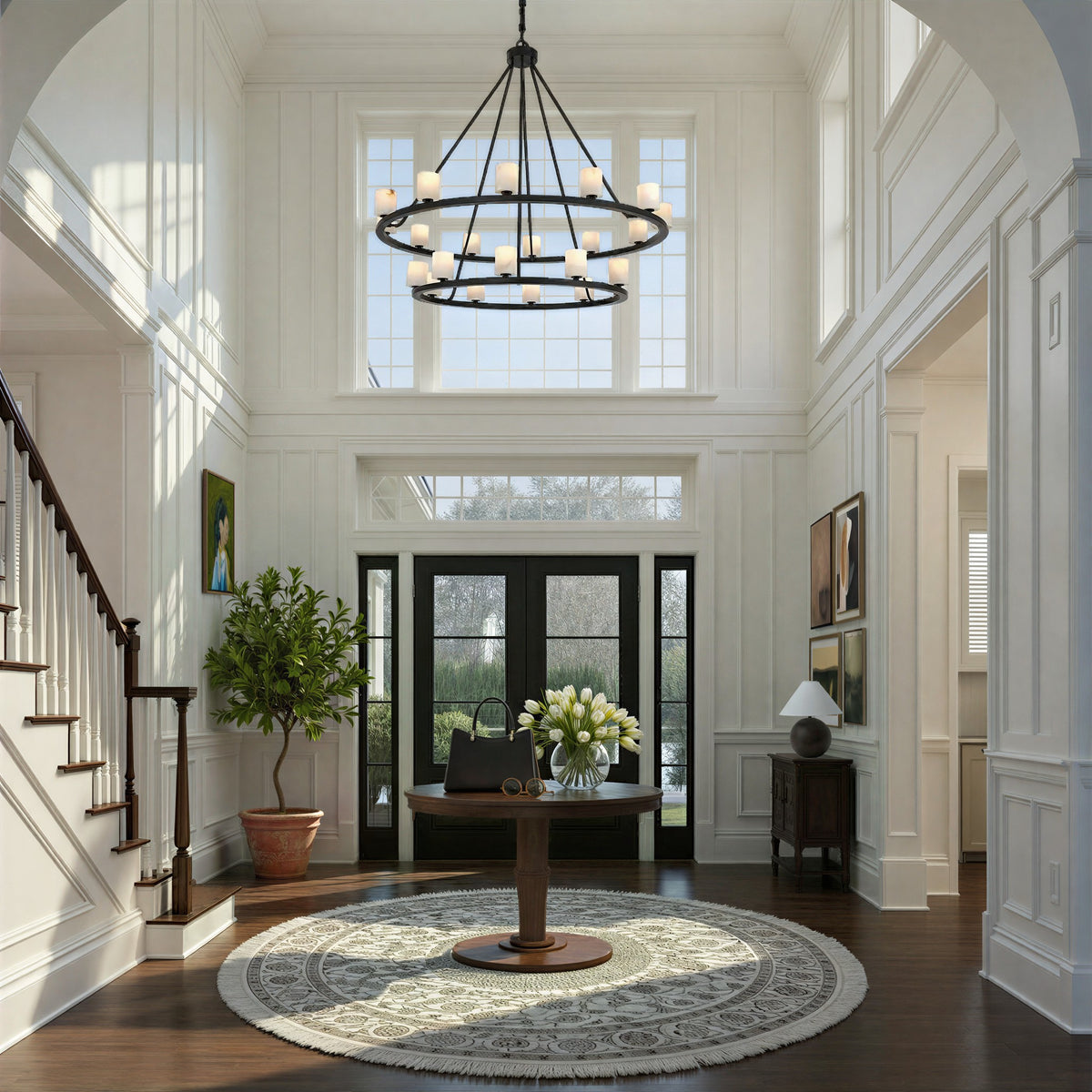 Crystorama - ARA-10268-MK-ST - LED Chandelier - Aragon - Matte Black