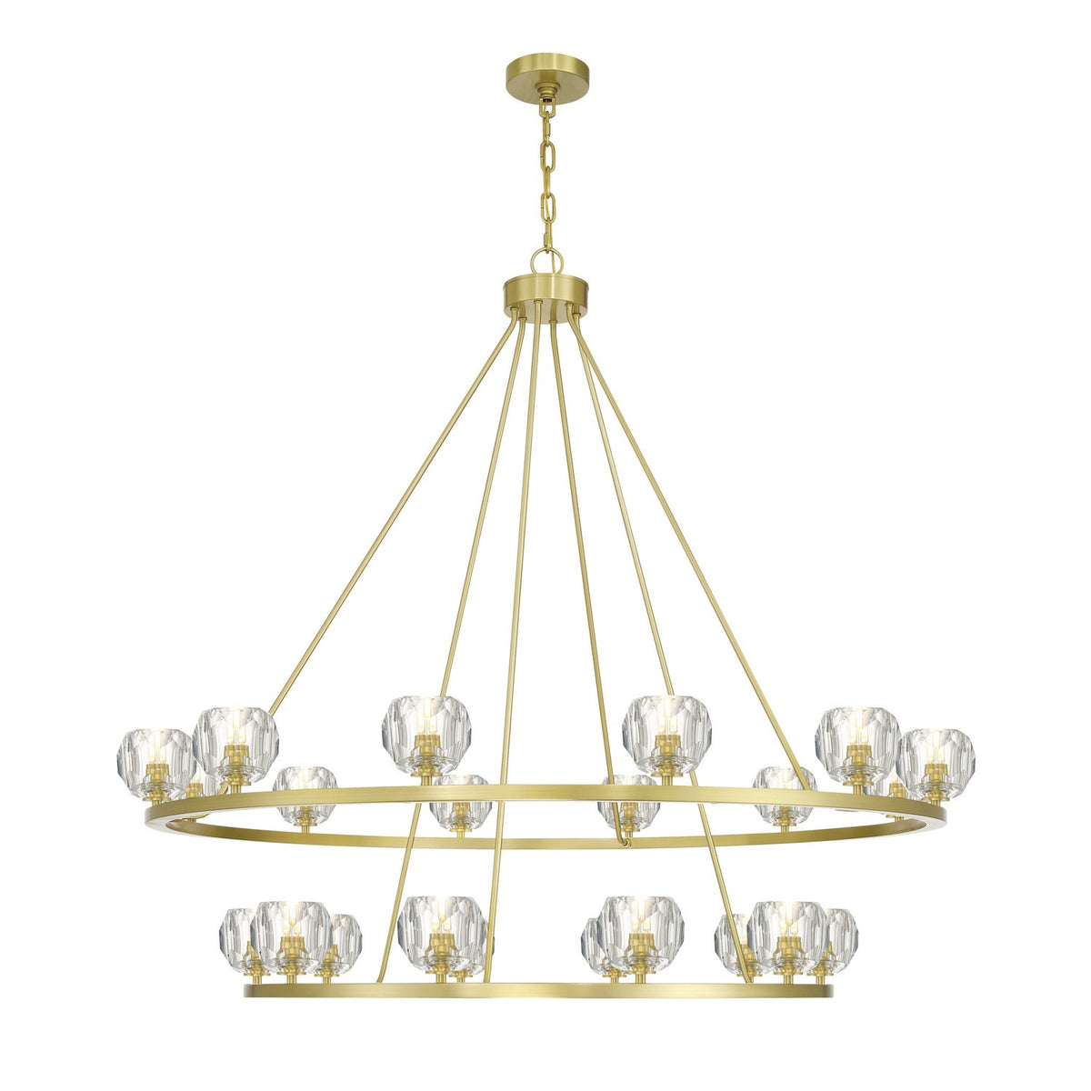 Crystorama - ARA-10268-SB - LED Chandelier - Aragon - Soft Brass