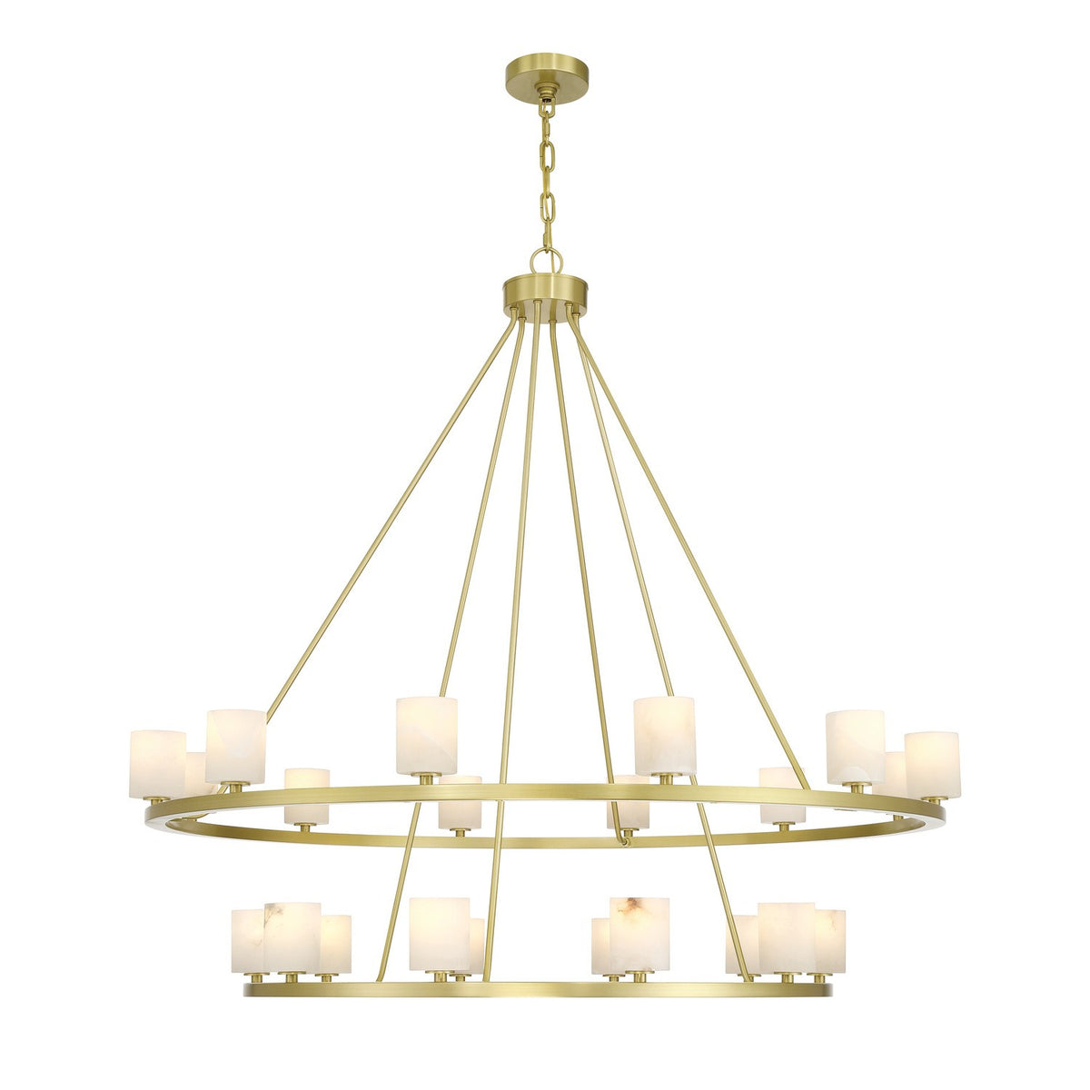 Crystorama - ARA-10268-SB-ST - LED Chandelier - Aragon - Soft Brass