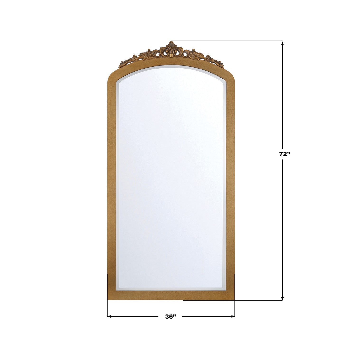 Crystorama - ARN-M700-BB - Mirror - Arden - Burnished Brass