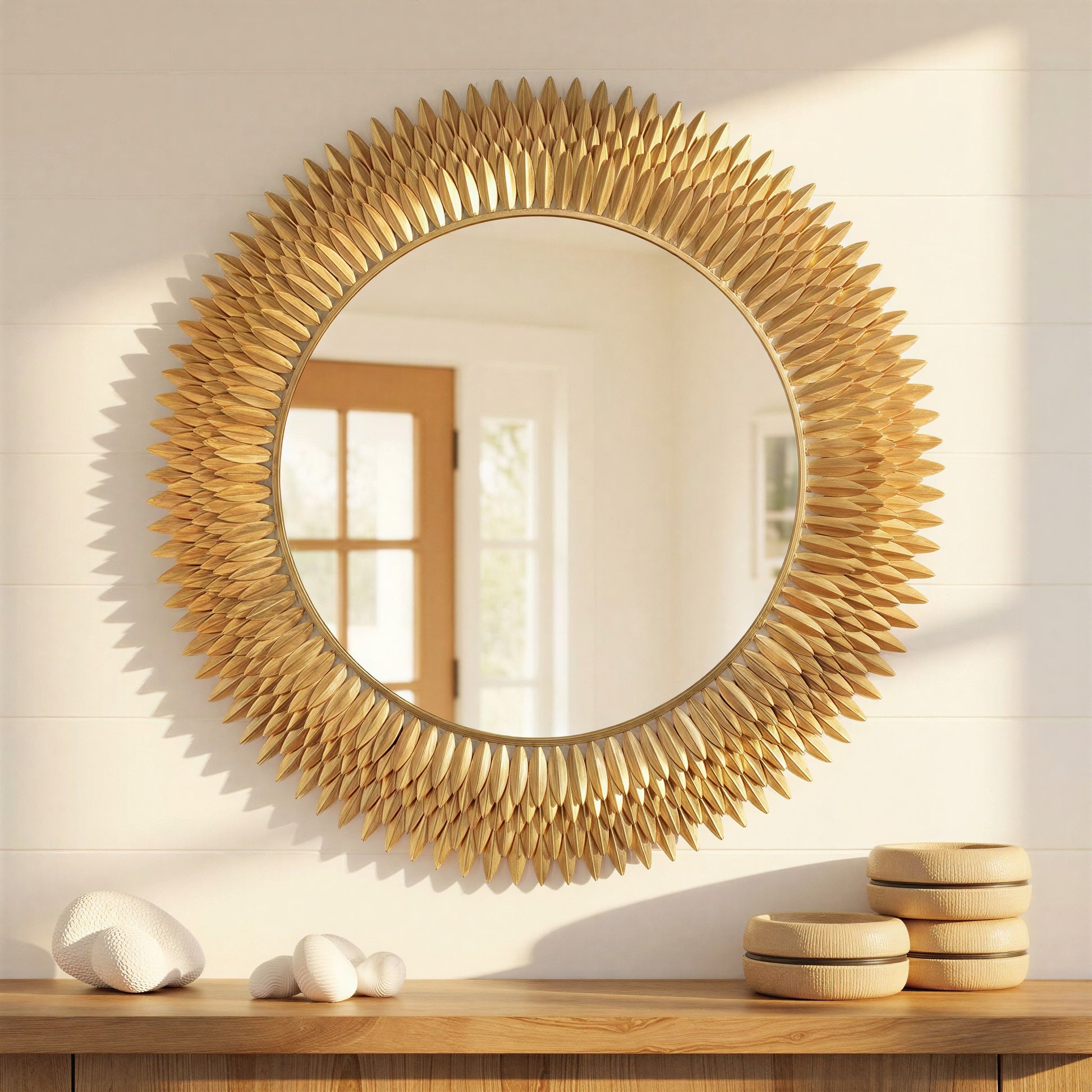 Crystorama - BRH-M546-GA - Mirror - Broche - Antique Gold