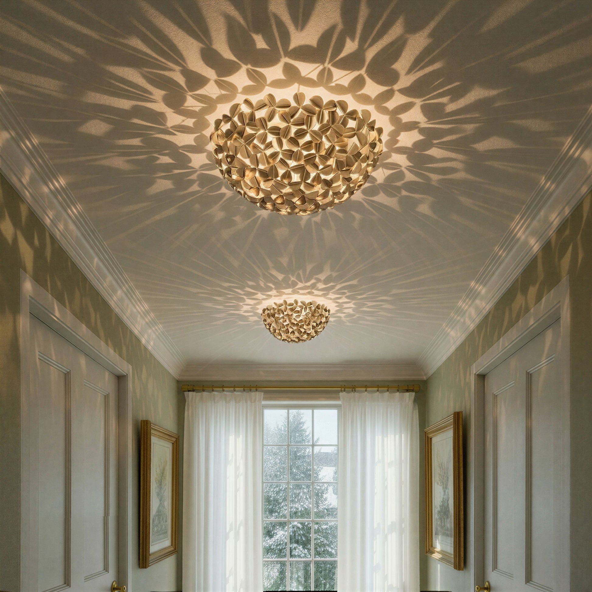 Crystorama - COR-7100-SG - Three Light Flush Mount - Cora - Soft Gold