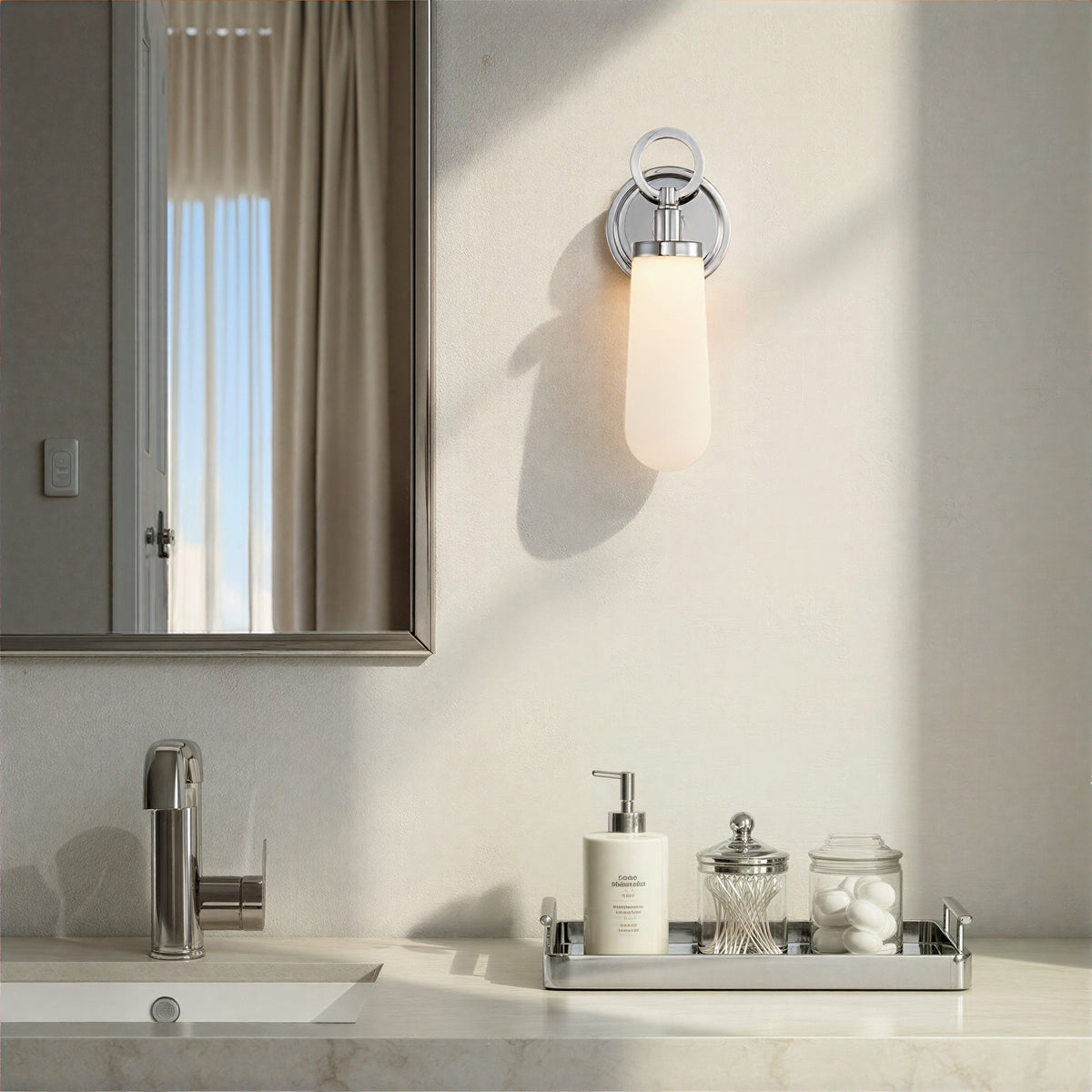 Crystorama - CVN-731-PN - LED Wall Sconce - Calvin - Polished Nickel