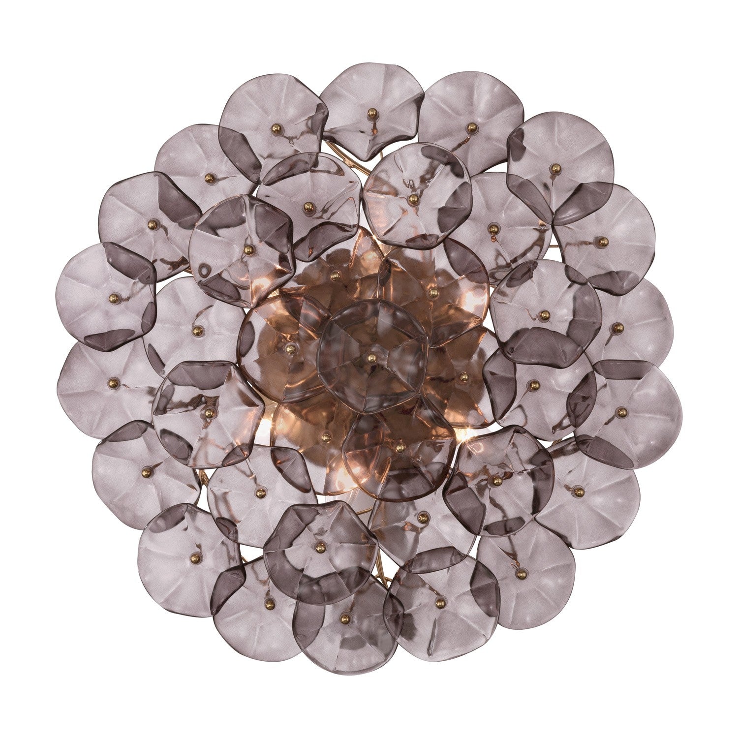 Crystorama - ESM-4000-AG-SM - Six Light Semi Flush Mount - Esme - Aged Brass