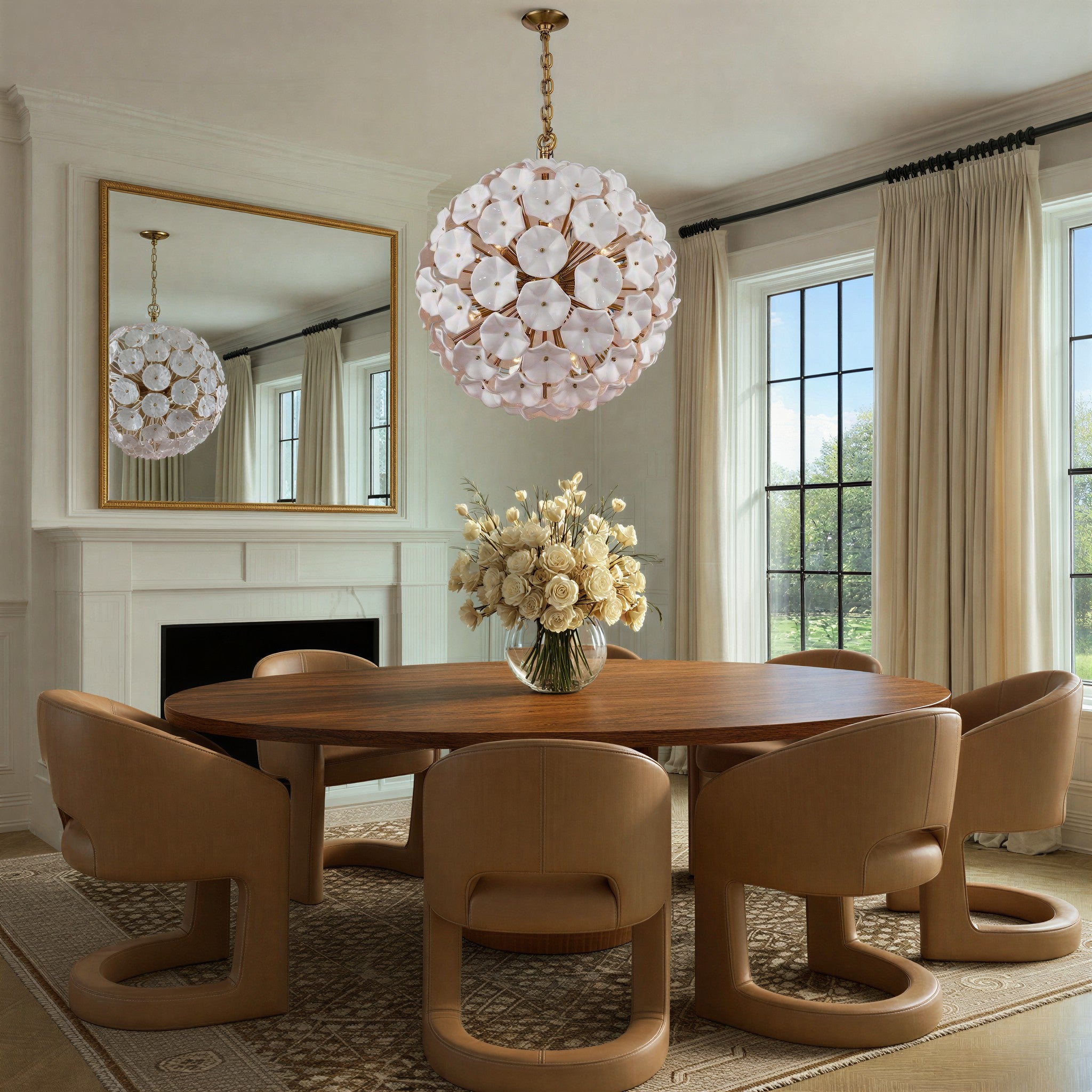 Crystorama - ESM-4009-AG-WH - 12 Light Chandelier - Esme - Aged Brass
