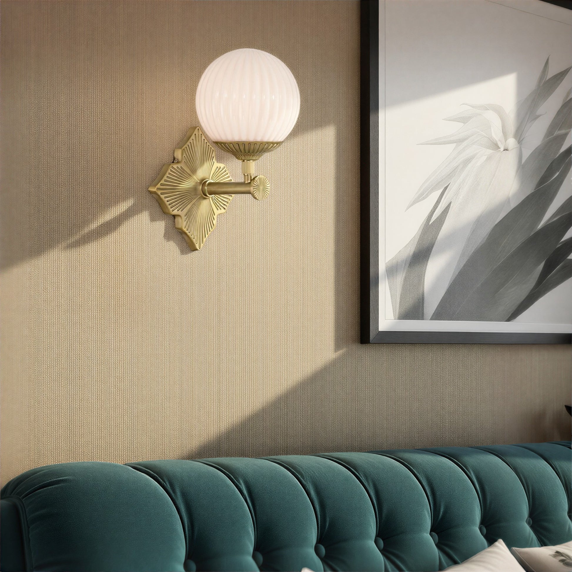 Crystorama - ORY-1001-AG-WH - One Light Wall Sconce - Orly - Aged Brass