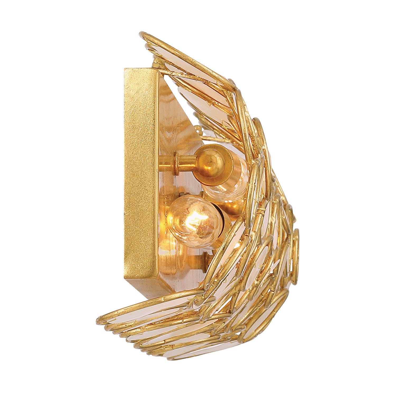 Crystorama - PAL-526-GA - Four Light Bath - Palla - Antique Gold