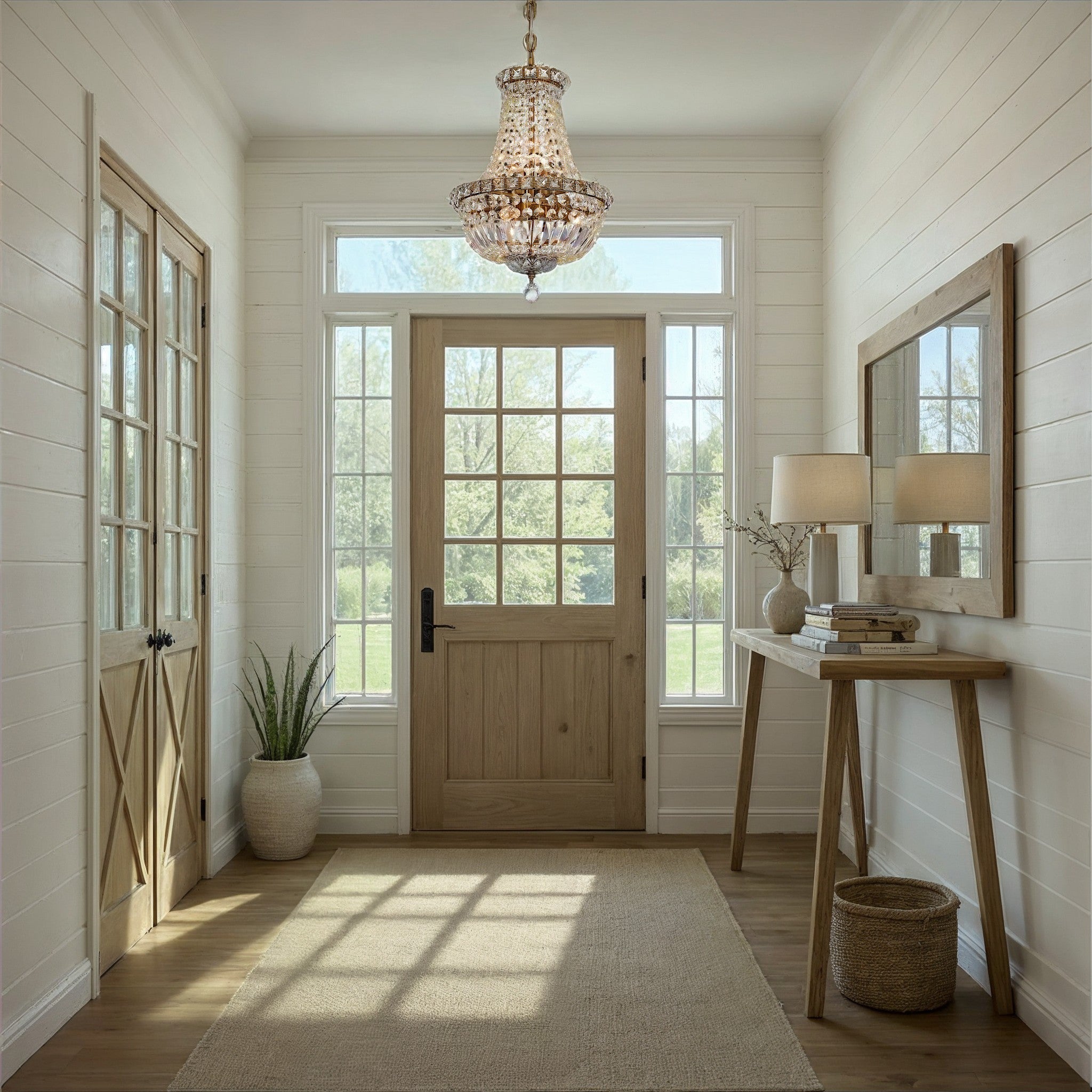 Crystorama - ROS-A1006-AG-CL-MWP - Five Light Chandelier - Roslyn - Aged Brass