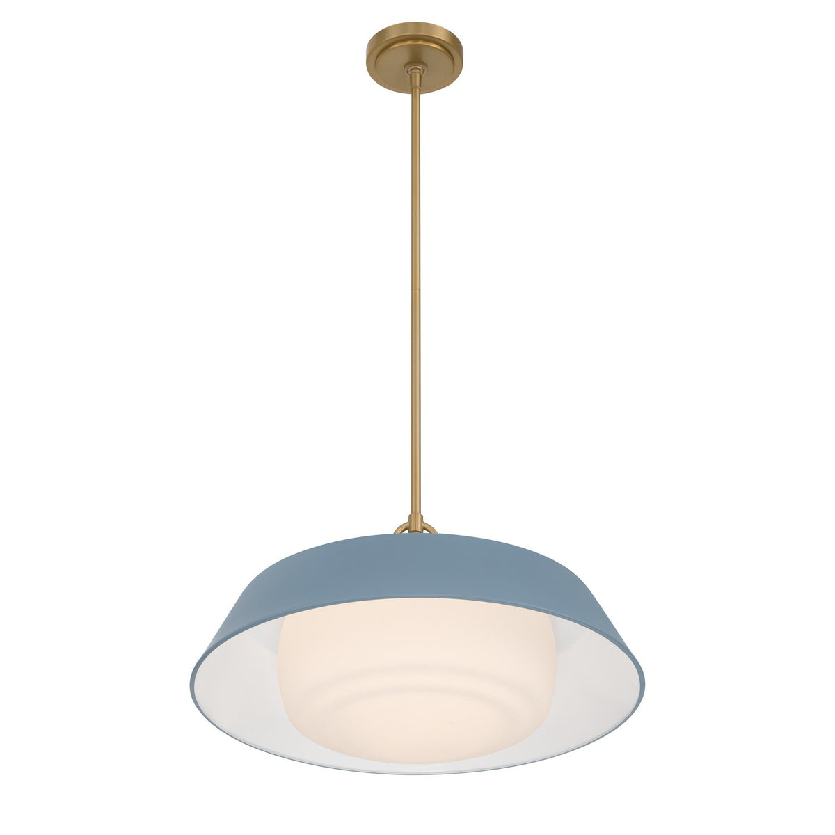 Crystorama - XAN-8009-VG-BL - Three Light Pendant - Xander - Vibrant Gold