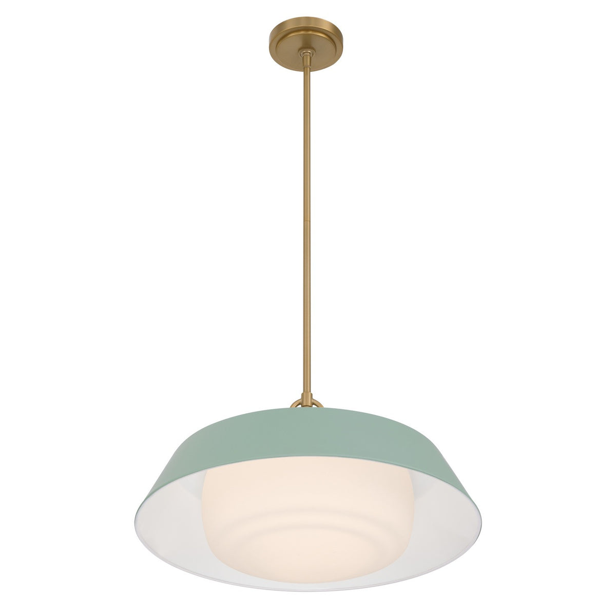Crystorama - XAN-8009-VG-GR - Three Light Pendant - Xander - Vibrant Gold