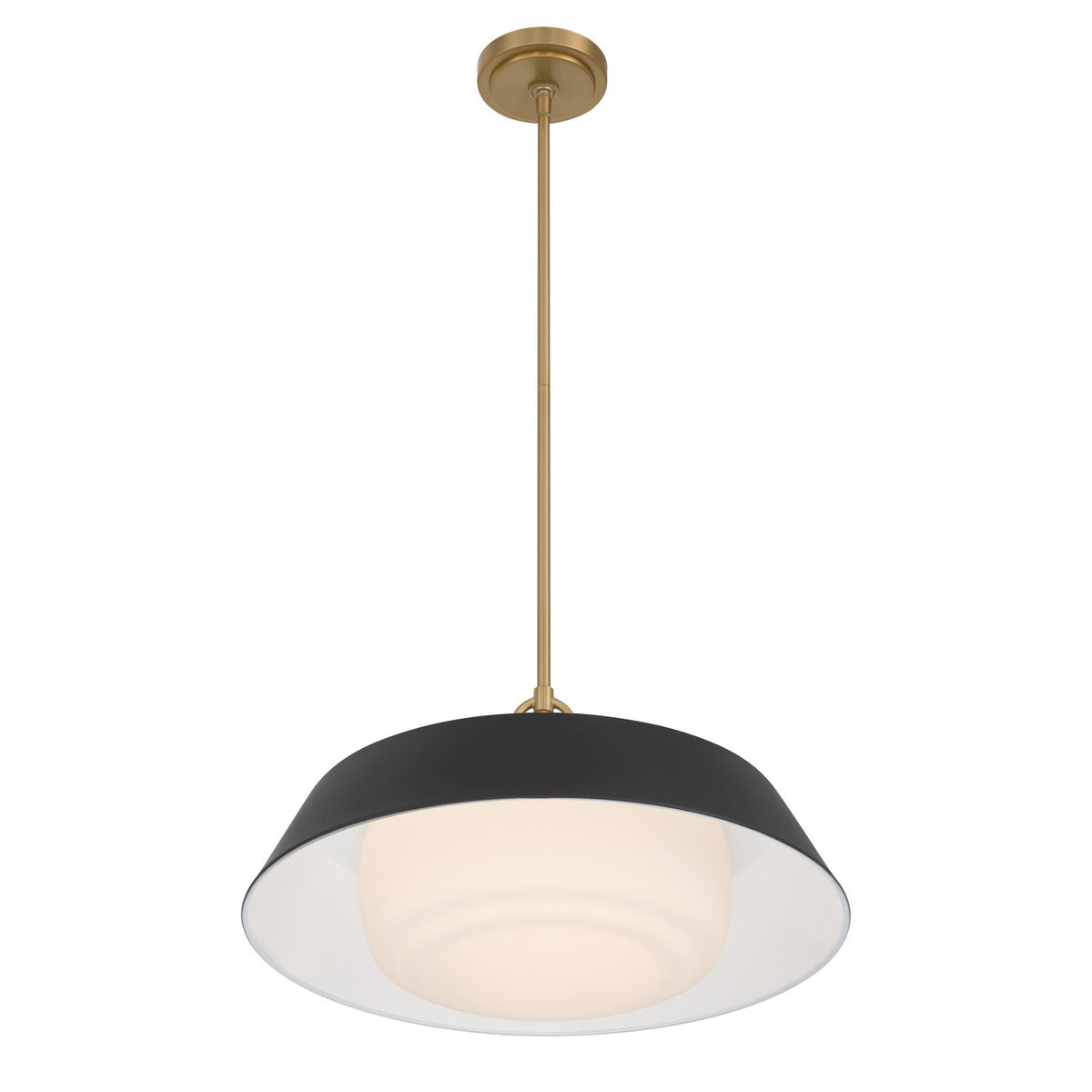 Crystorama - XAN-8009-VG-MK - Three Light Pendant - Xander - Vibrant Gold