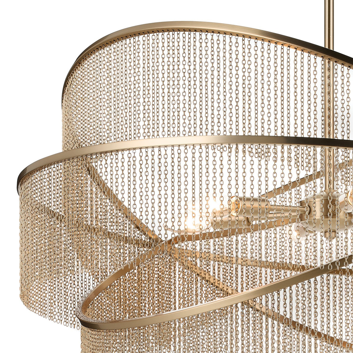 Kichler - 52824CPZ - Six Light Chandelier - Khaite - Champagne Bronze