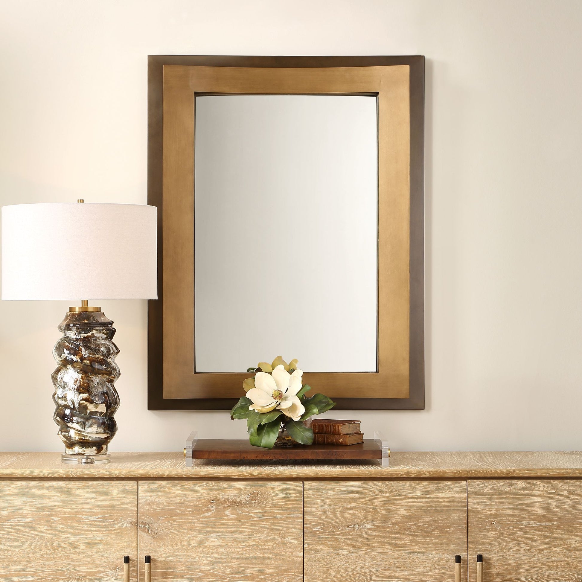 Uttermost - 08295 - Mirror - Around The Bend - Golden Bronze