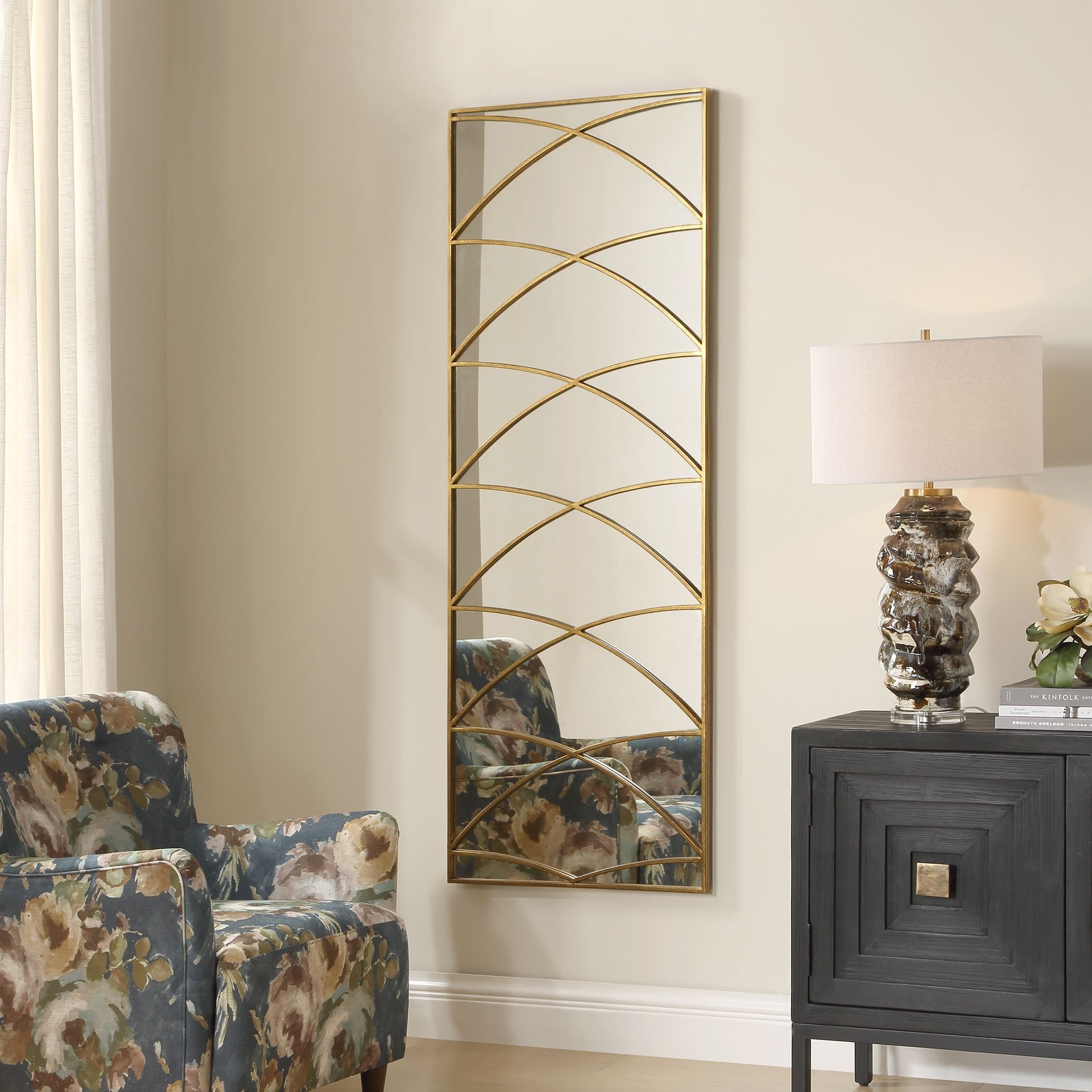 Uttermost - 08320 - Mirror - Crossed Up - Antique Gold