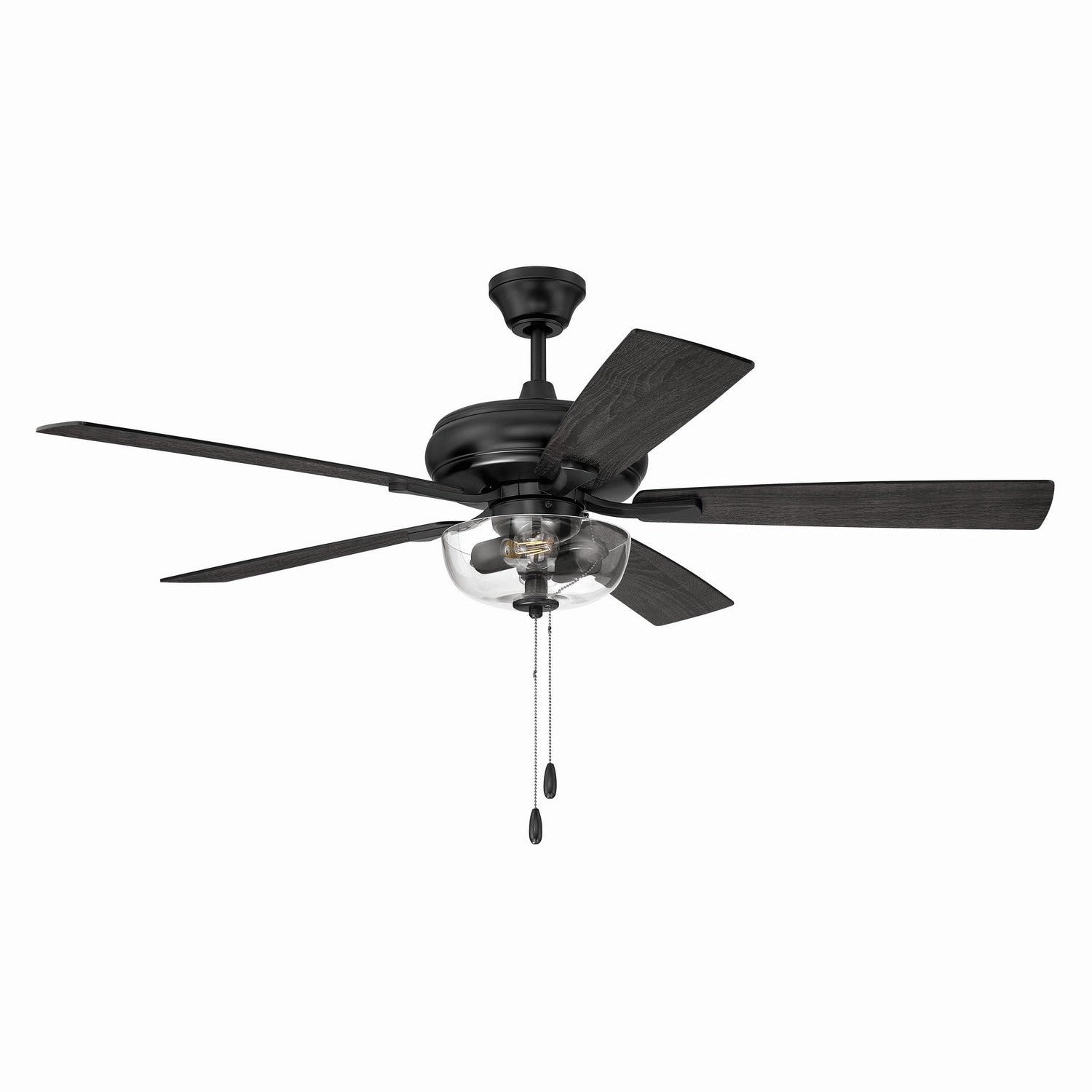 Craftmade - ECF201FB5-FBGW - 52" Ceiling Fan - EOS 2 Light Clear Bowl 52" Ceiling Fan - Flat Black