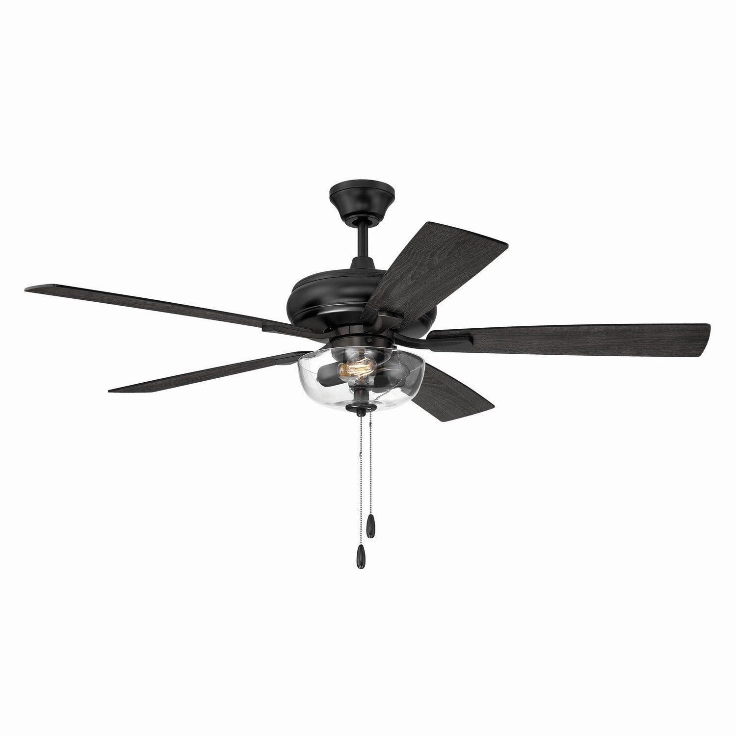 Craftmade - ECF201FB5-FBGW - 52" Ceiling Fan - EOS 2 Light Clear Bowl 52" Ceiling Fan - Flat Black