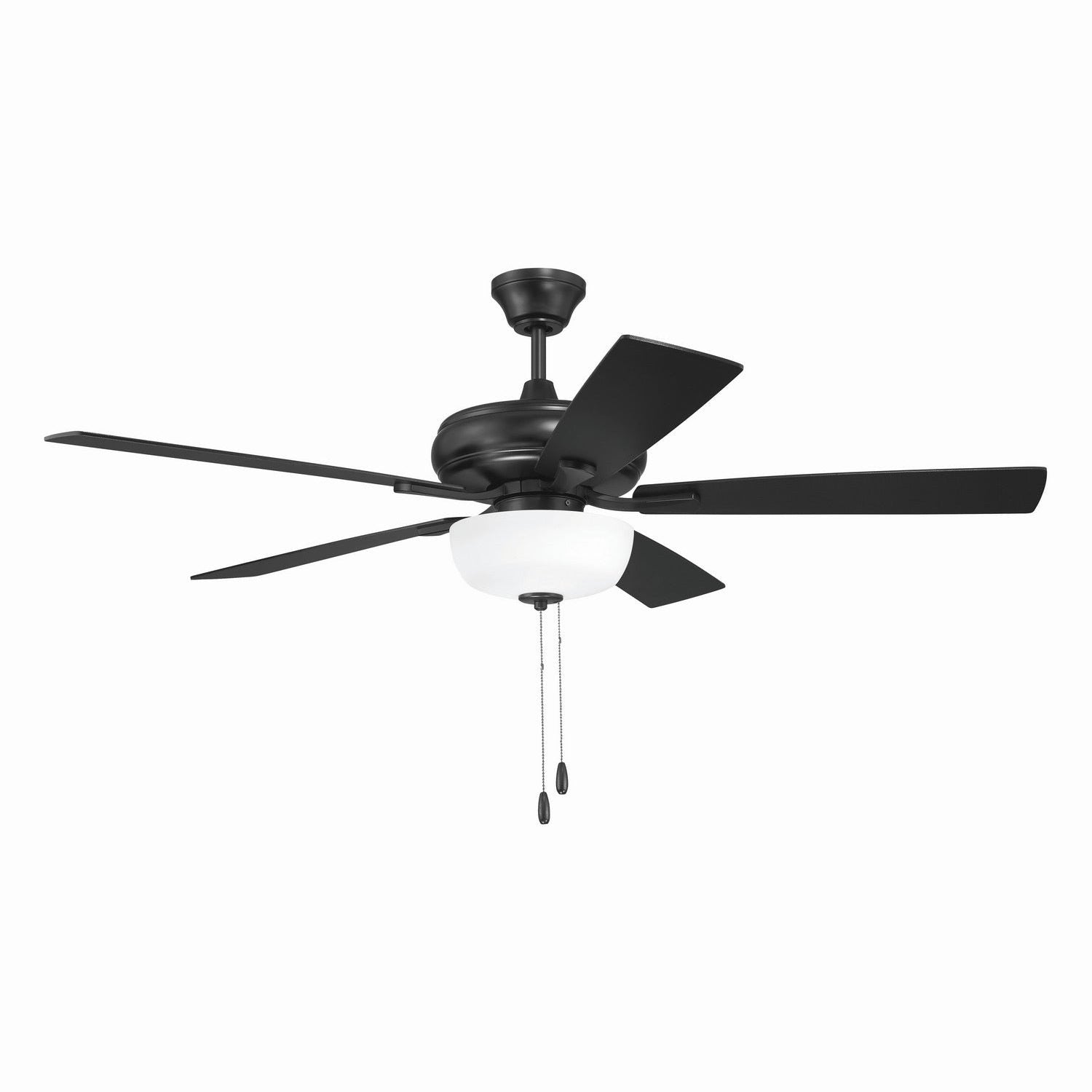 Craftmade - ECF211FB5-FBGW - 52" Ceiling Fan - EOS 2 Light Frosted White Bowl 52" Ceiling Fan - Flat Black