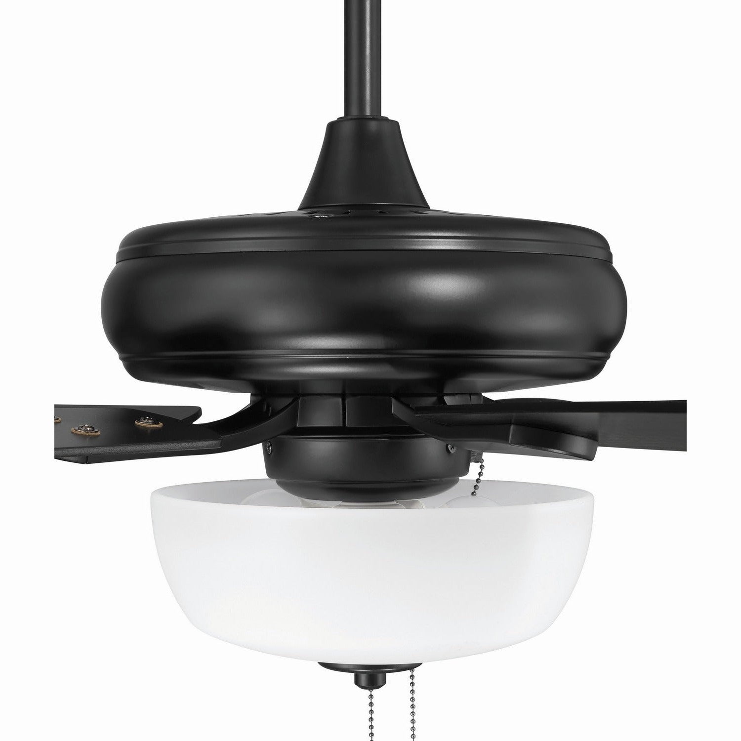 Craftmade - ECF211FB5-FBGW - 52" Ceiling Fan - EOS 2 Light Frosted White Bowl 52" Ceiling Fan - Flat Black