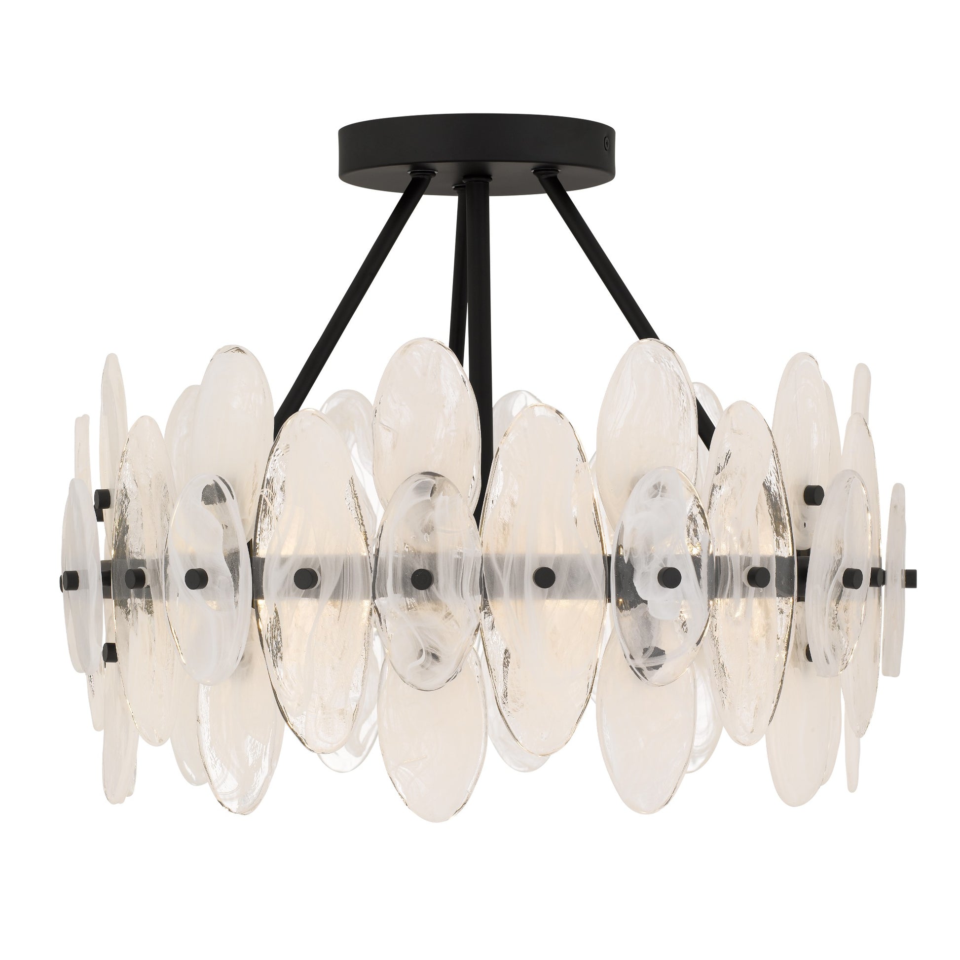 Quoizel - ABI1718MBK - Four Light Semi-Flush Mount - Abigail - Matte Black