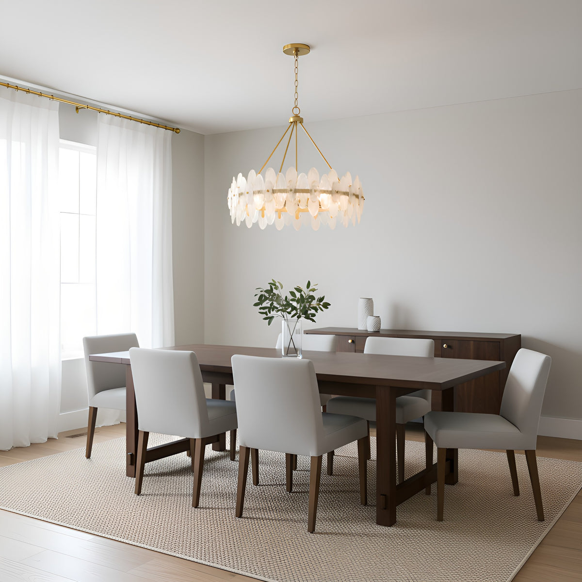 Quoizel - ABI2828BRG - Six Light Pendant - Abigail - Brushed Gold