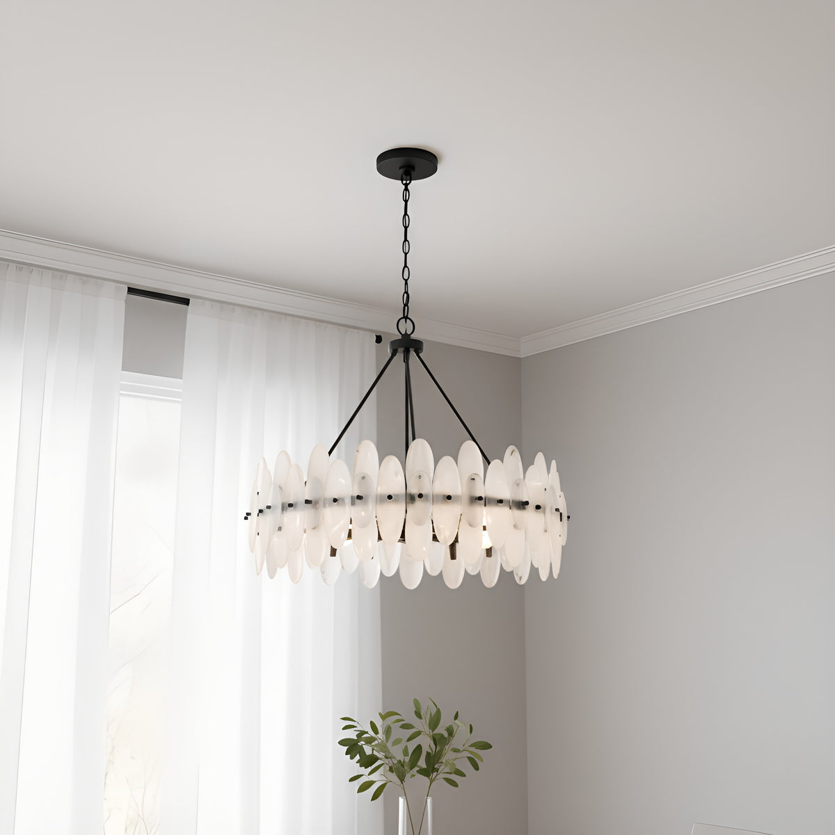 Quoizel - ABI2828MBK - Six Light Pendant - Abigail - Matte Black