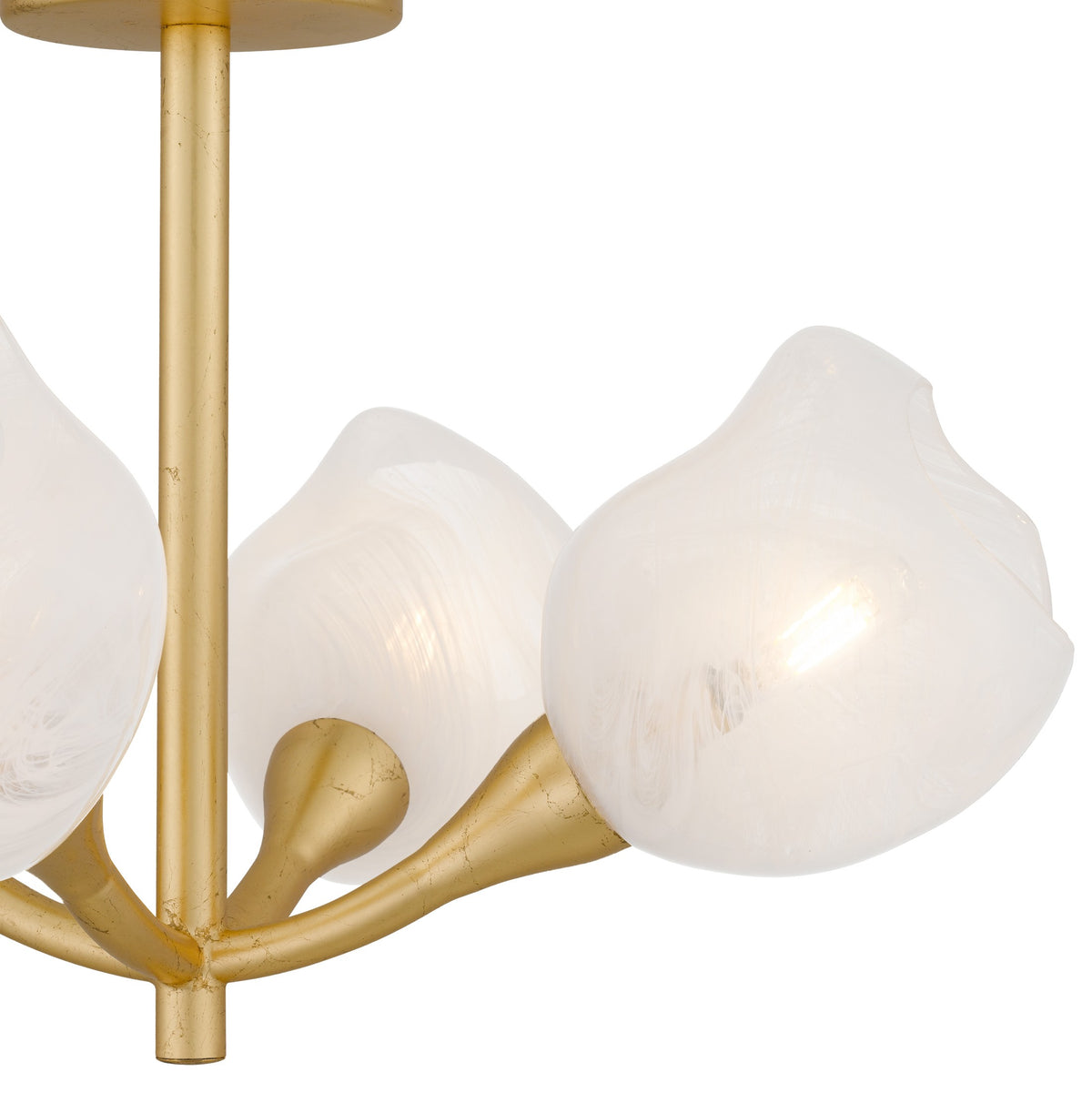Quoizel - ADEL1722GFL - Four Light Semi-Flush Mount - Adelyn - Gold Leaf