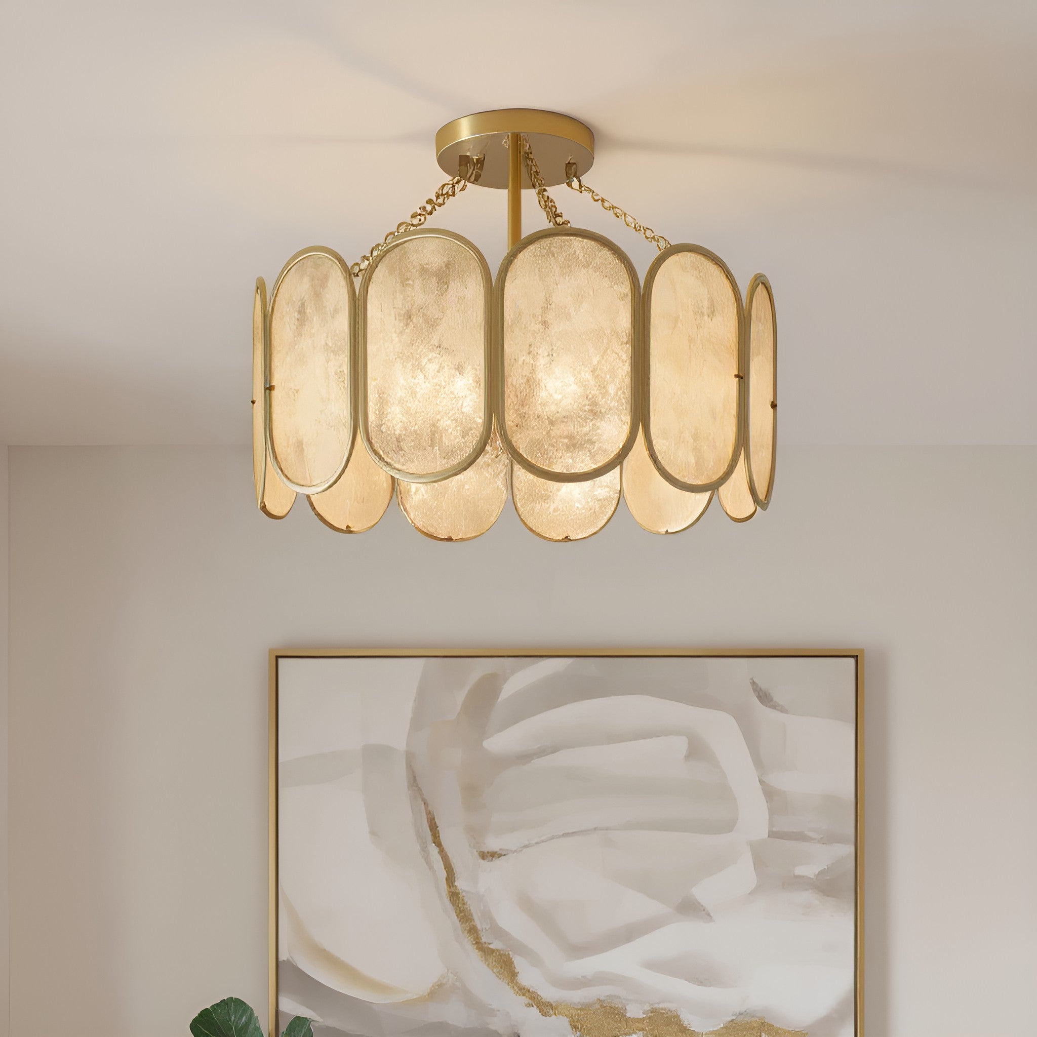 Quoizel - AMAL1716LG - Three Light Semi-Flush Mount - Amalia - Light Gold