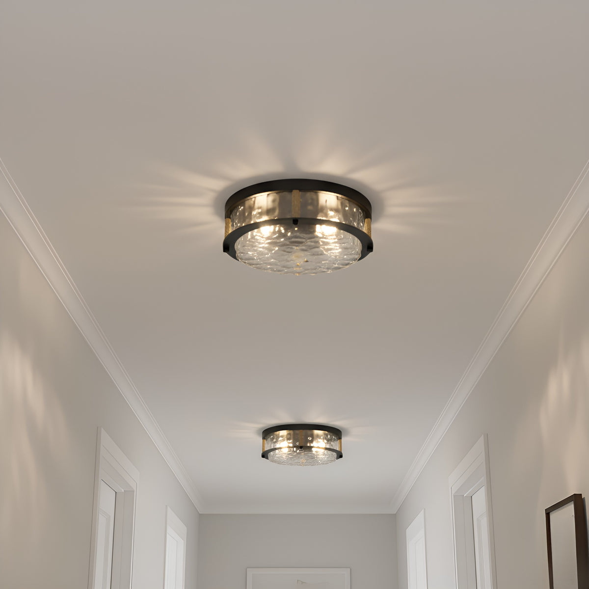 Quoizel - BTC1616MBK - Three Light Flush Mount - Baltic - Matte Black
