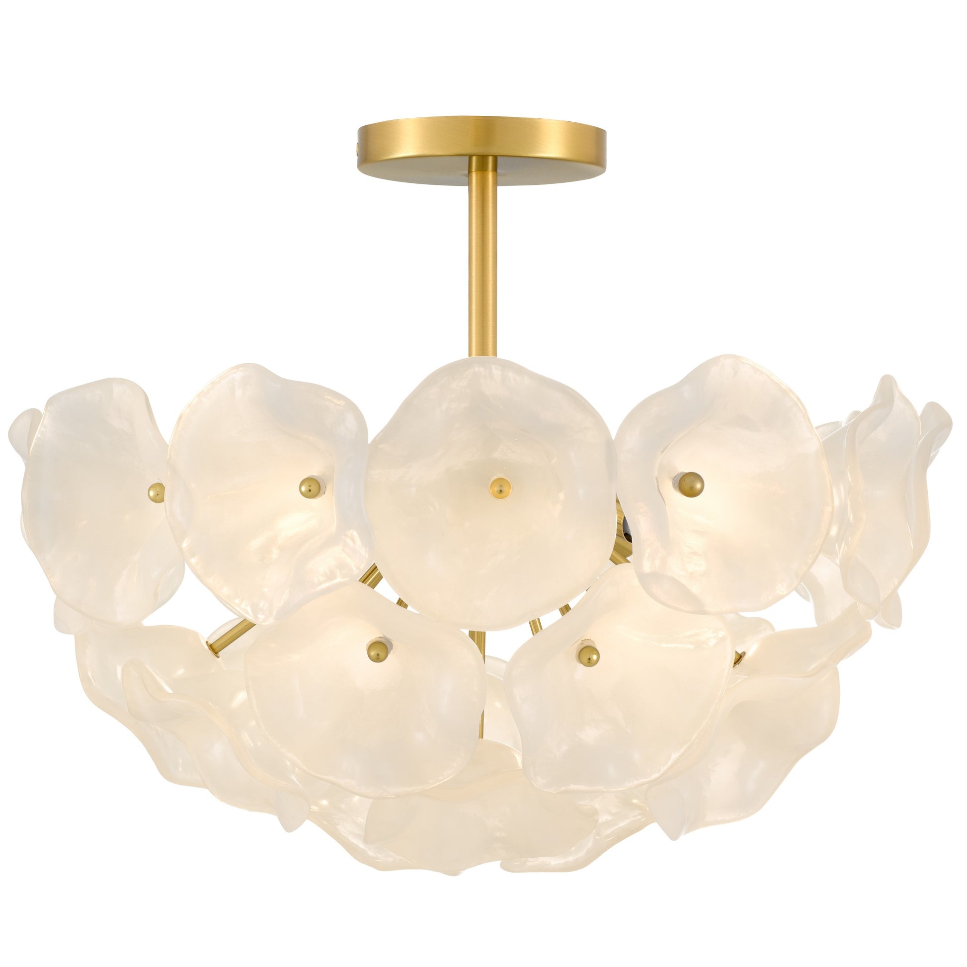 Quoizel - AUD1718BRG - Four Light Semi-Flush Mount - Audrey - Brushed Gold