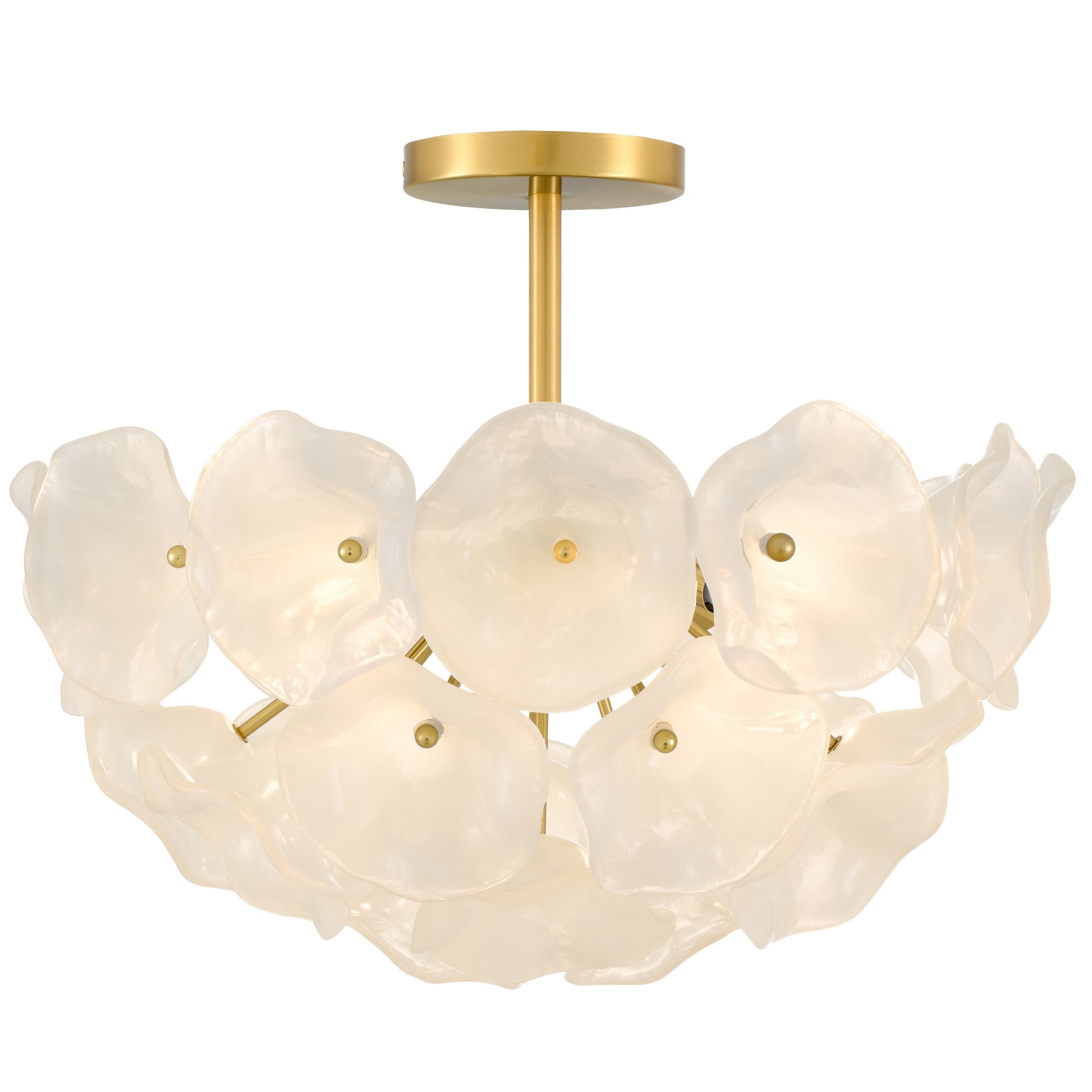 Quoizel - AUD1718BRG - Four Light Semi-Flush Mount - Audrey - Brushed Gold