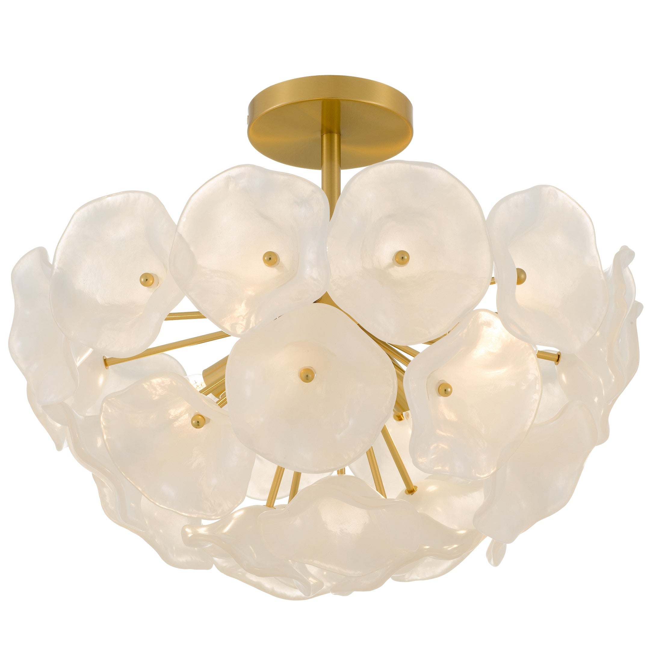 Quoizel - AUD1718BRG - Four Light Semi-Flush Mount - Audrey - Brushed Gold