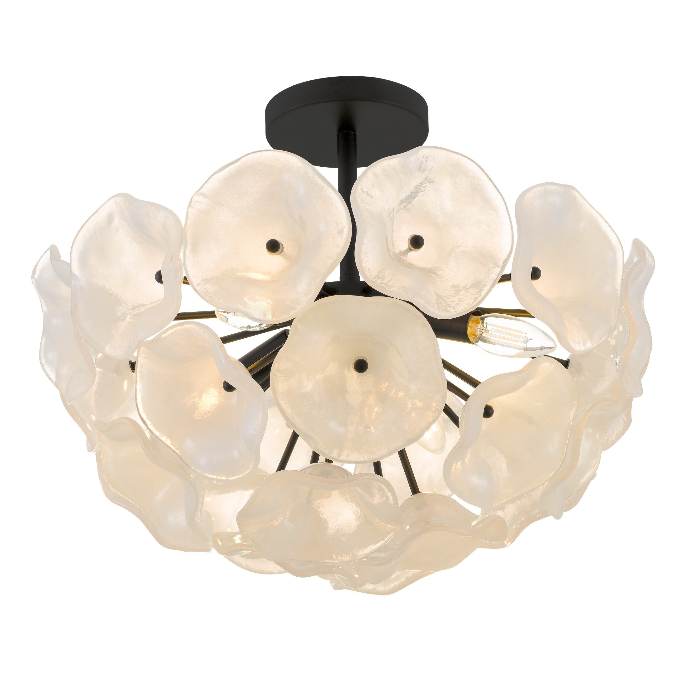 Quoizel - AUD1718MBK - Four Light Semi-Flush Mount - Audrey - Matte Black