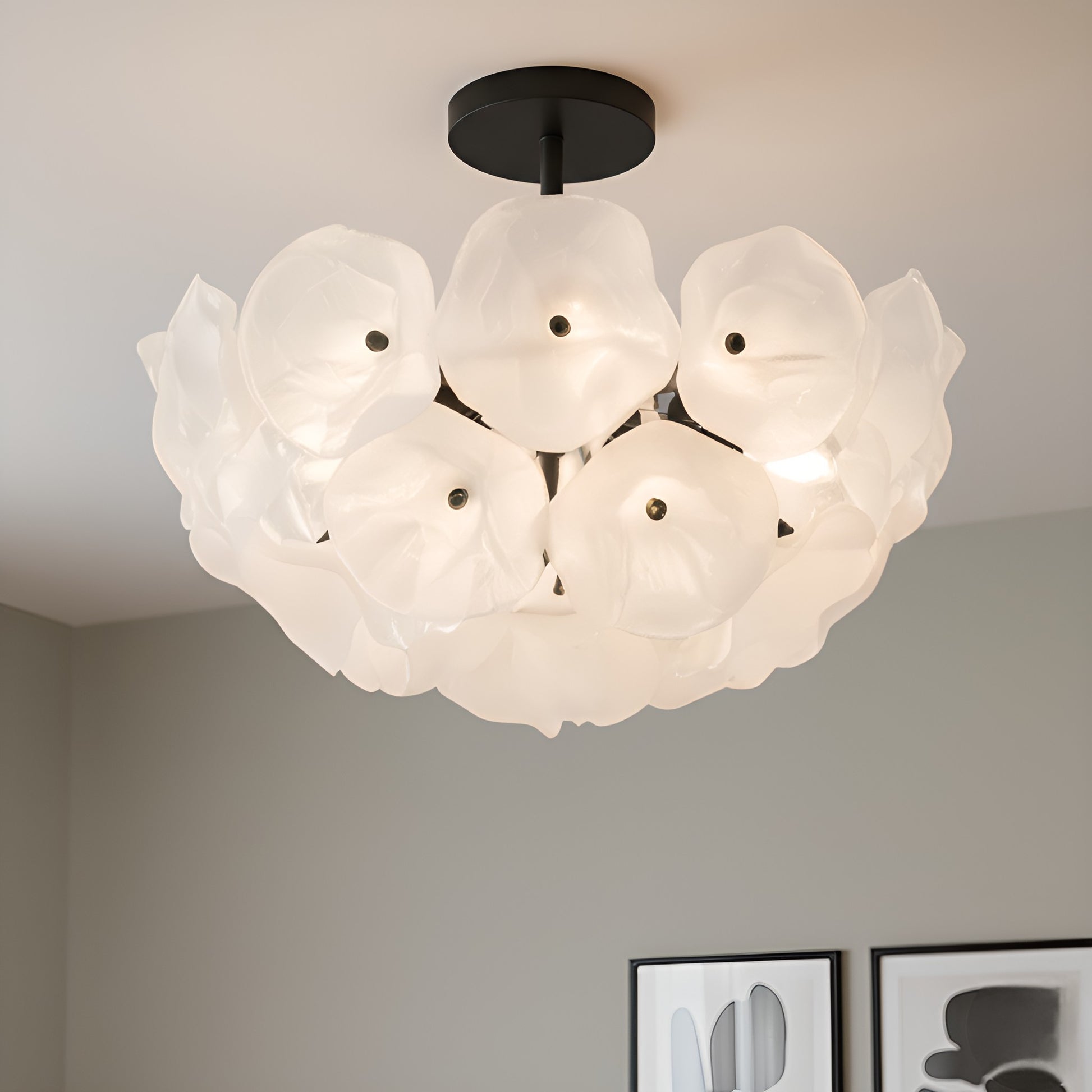 Quoizel - AUD1718MBK - Four Light Semi-Flush Mount - Audrey - Matte Black