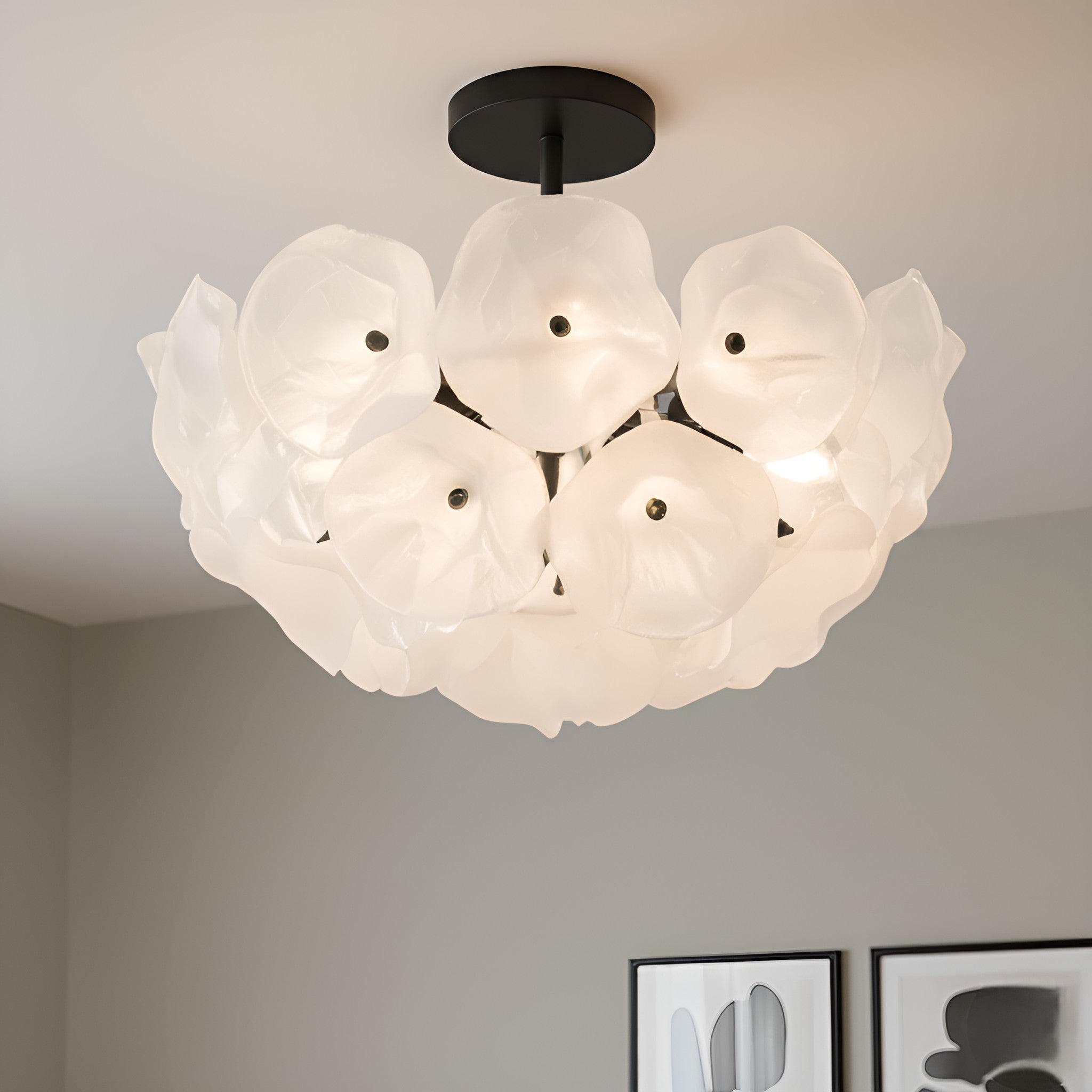 Quoizel - AUD1718MBK - Four Light Semi-Flush Mount - Audrey - Matte Black