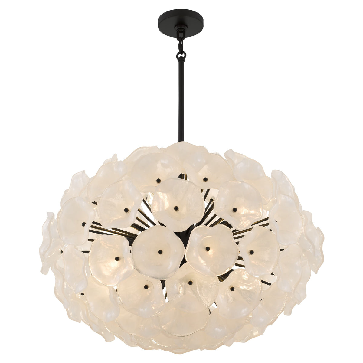 Quoizel - AUD2828MBK - Eight Light Pendant - Audrey - Matte Black
