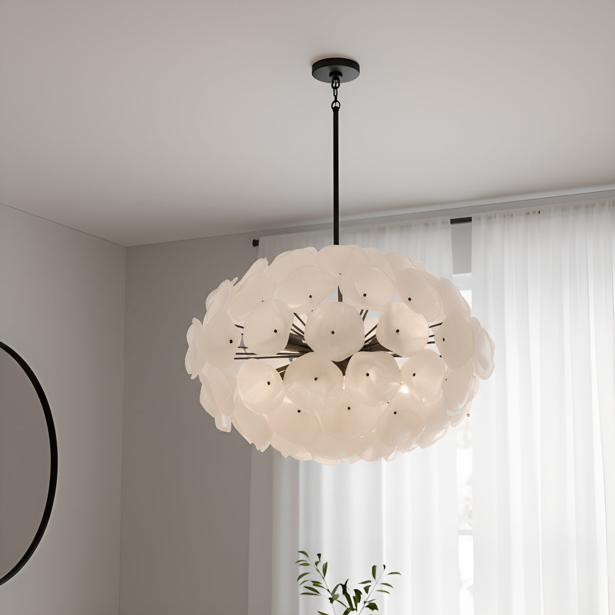 Quoizel - AUD2828MBK - Eight Light Pendant - Audrey - Matte Black