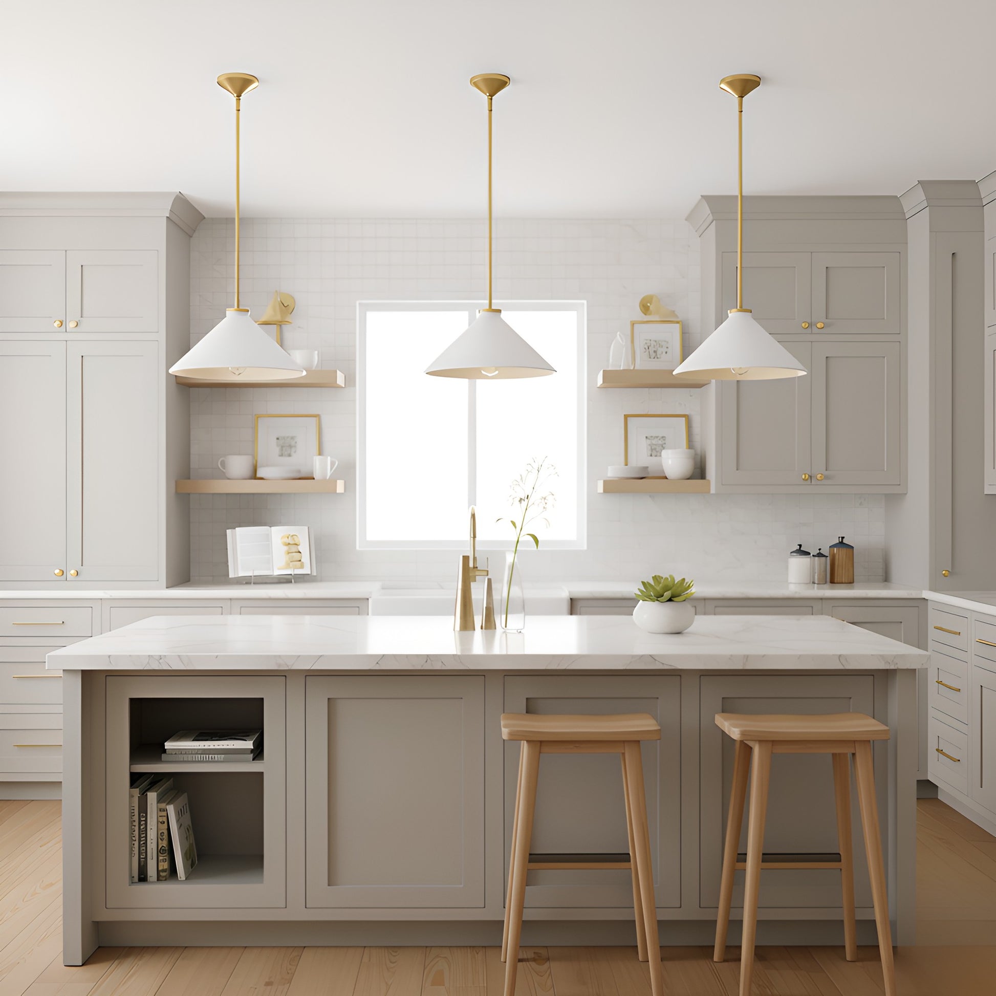 Quoizel - BRADW1814BRG - One Light Pendant - Bradbury - Brushed Gold