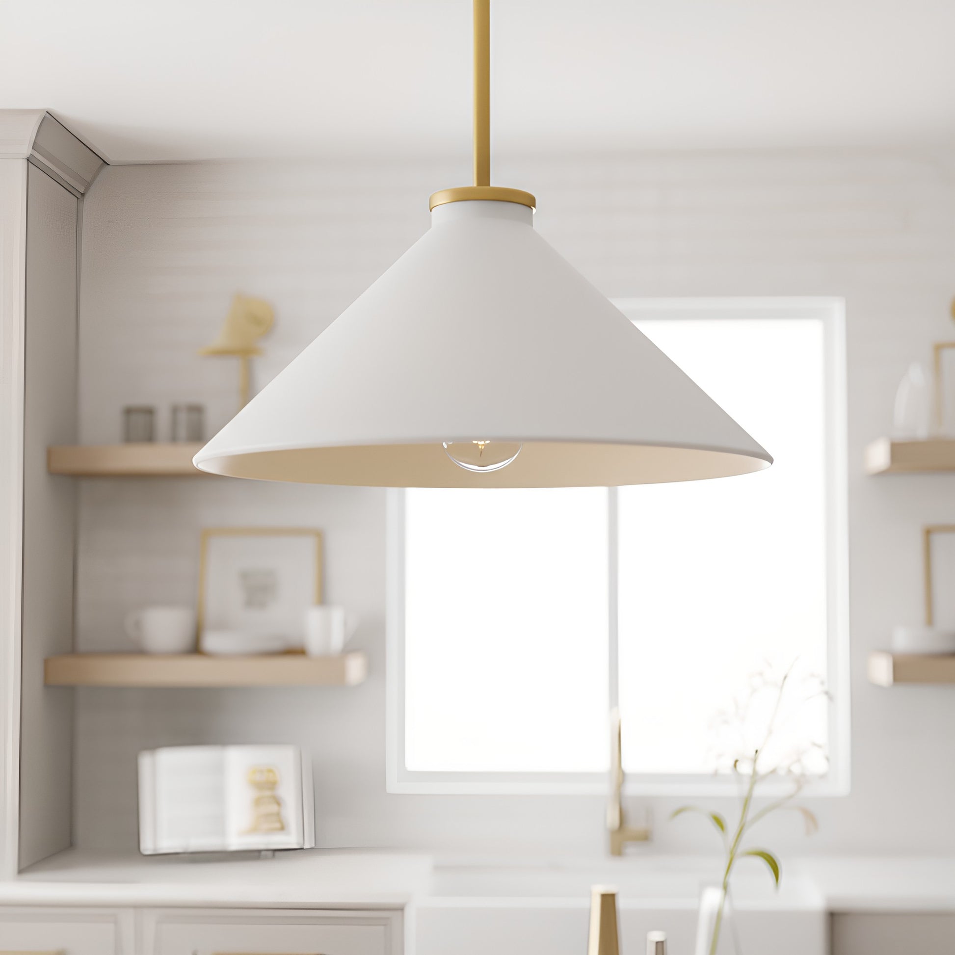 Quoizel - BRADW1814BRG - One Light Pendant - Bradbury - Brushed Gold