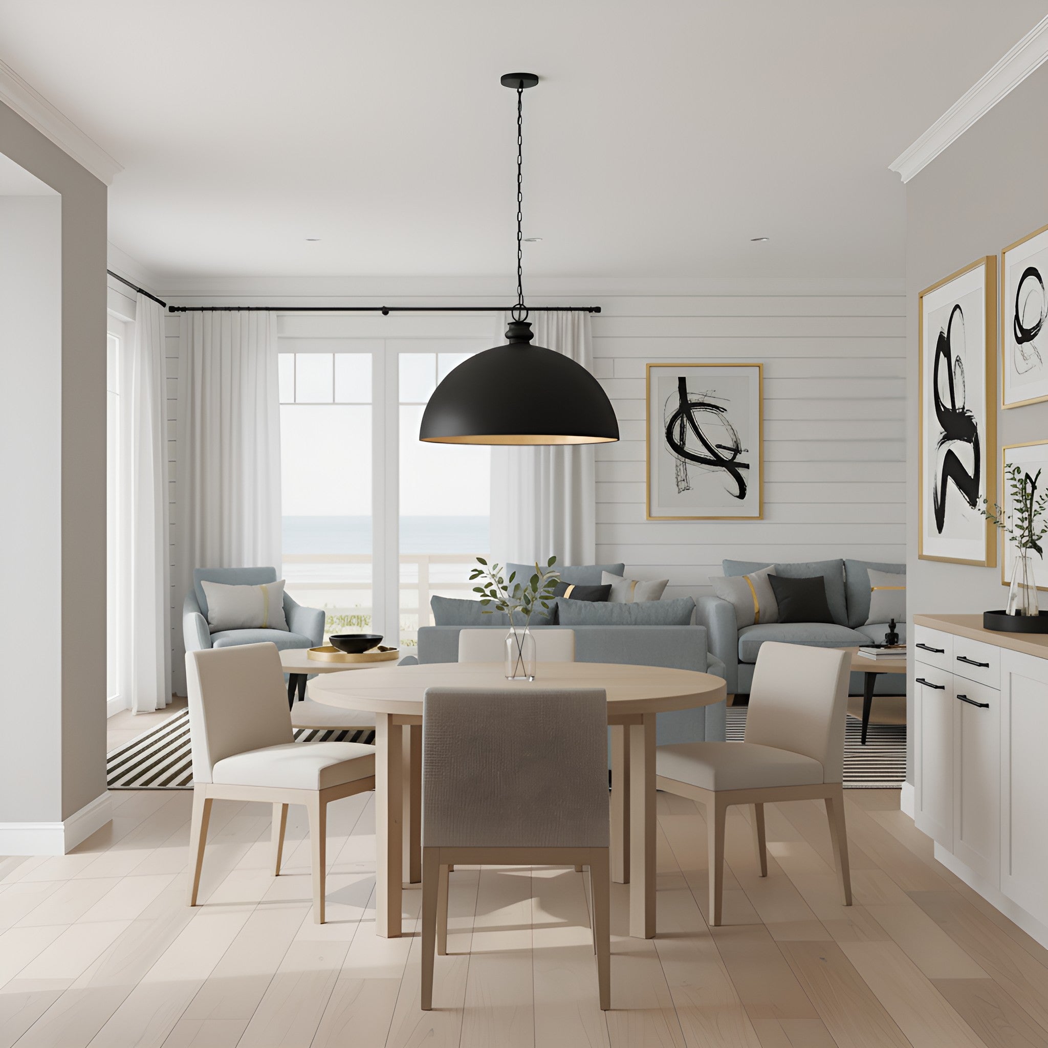 Quoizel - BRAY2826MBK - One Light Pendant - Braylon - Matte Black