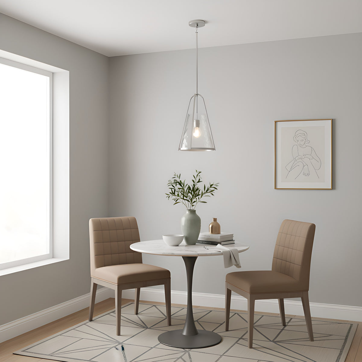 Quoizel - BRIL1511BN - One Light Mini Pendant - Briley - Brushed Nickel