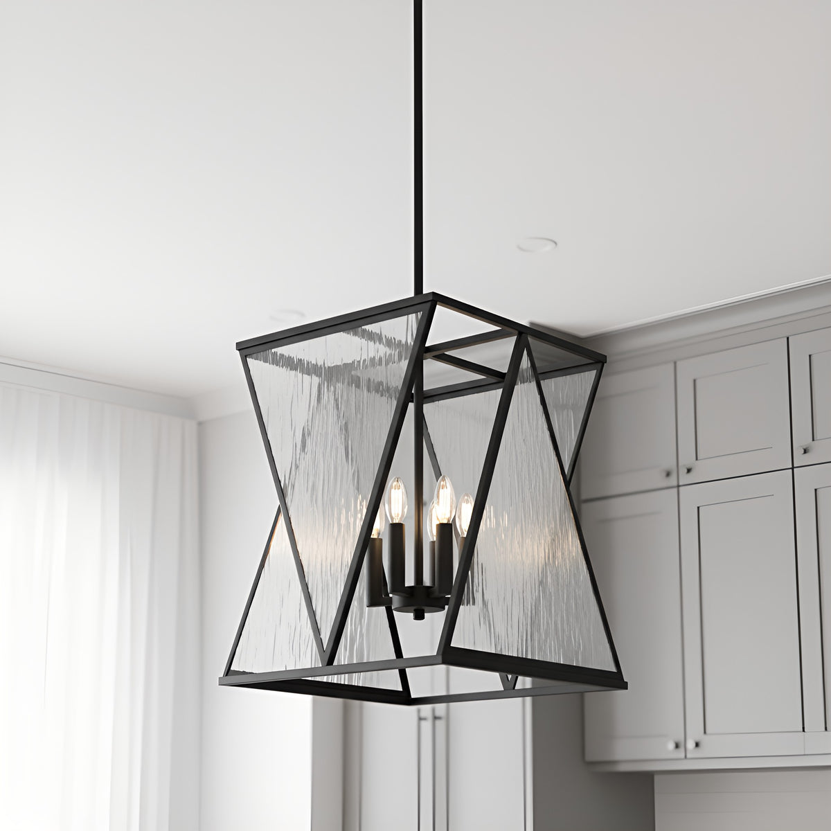 Quoizel - CLO1814MBK - Four Light Pendant - Clovis - Matte Black