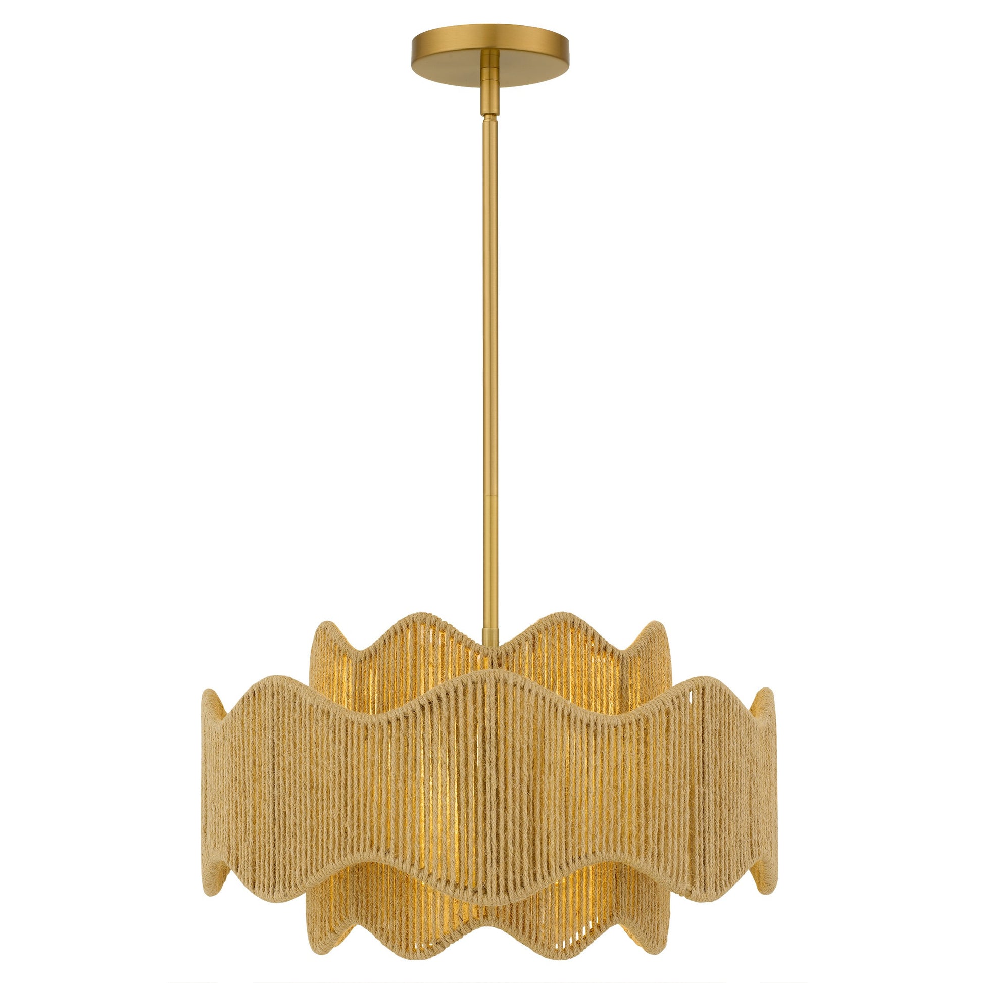 Quoizel - EVA2818BRG - Three Light Pendant - Evander - Brushed Gold