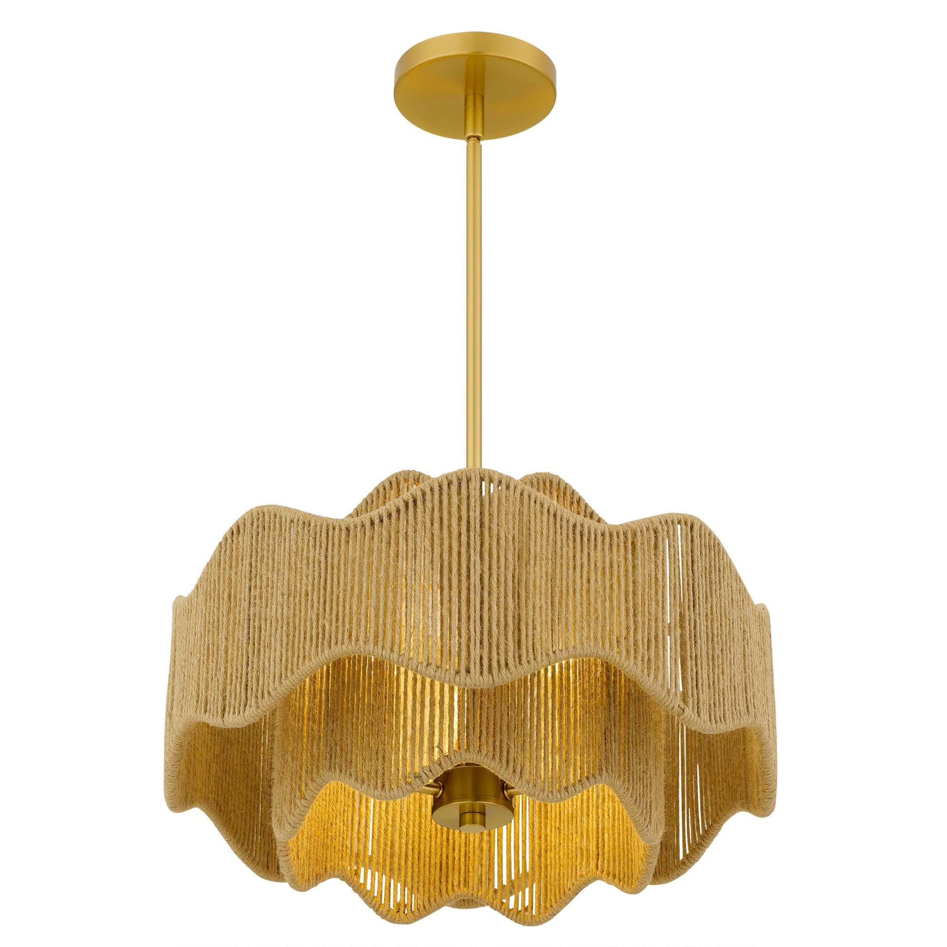 Quoizel - EVA2818BRG - Three Light Pendant - Evander - Brushed Gold