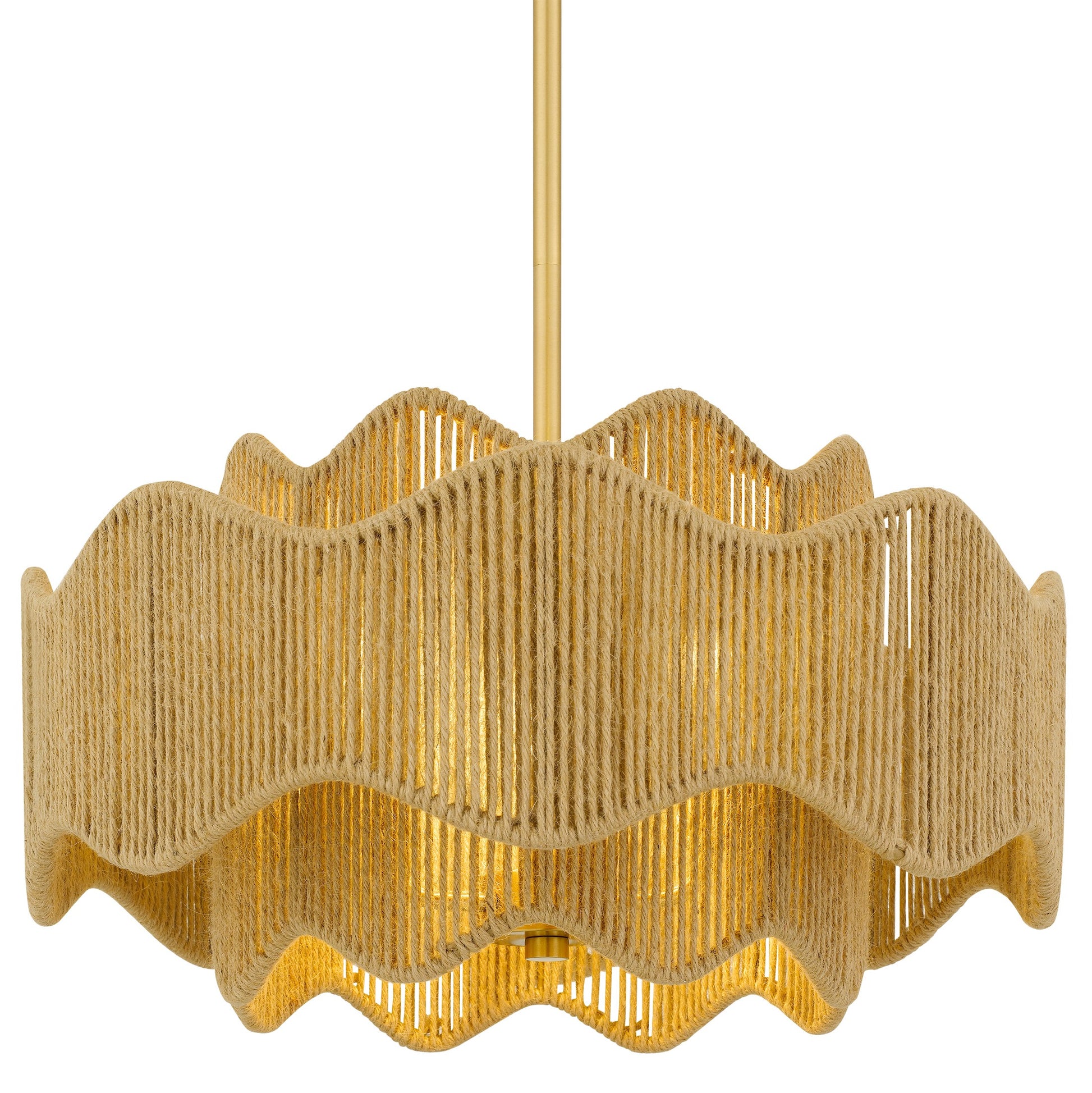 Quoizel - EVA2818BRG - Three Light Pendant - Evander - Brushed Gold