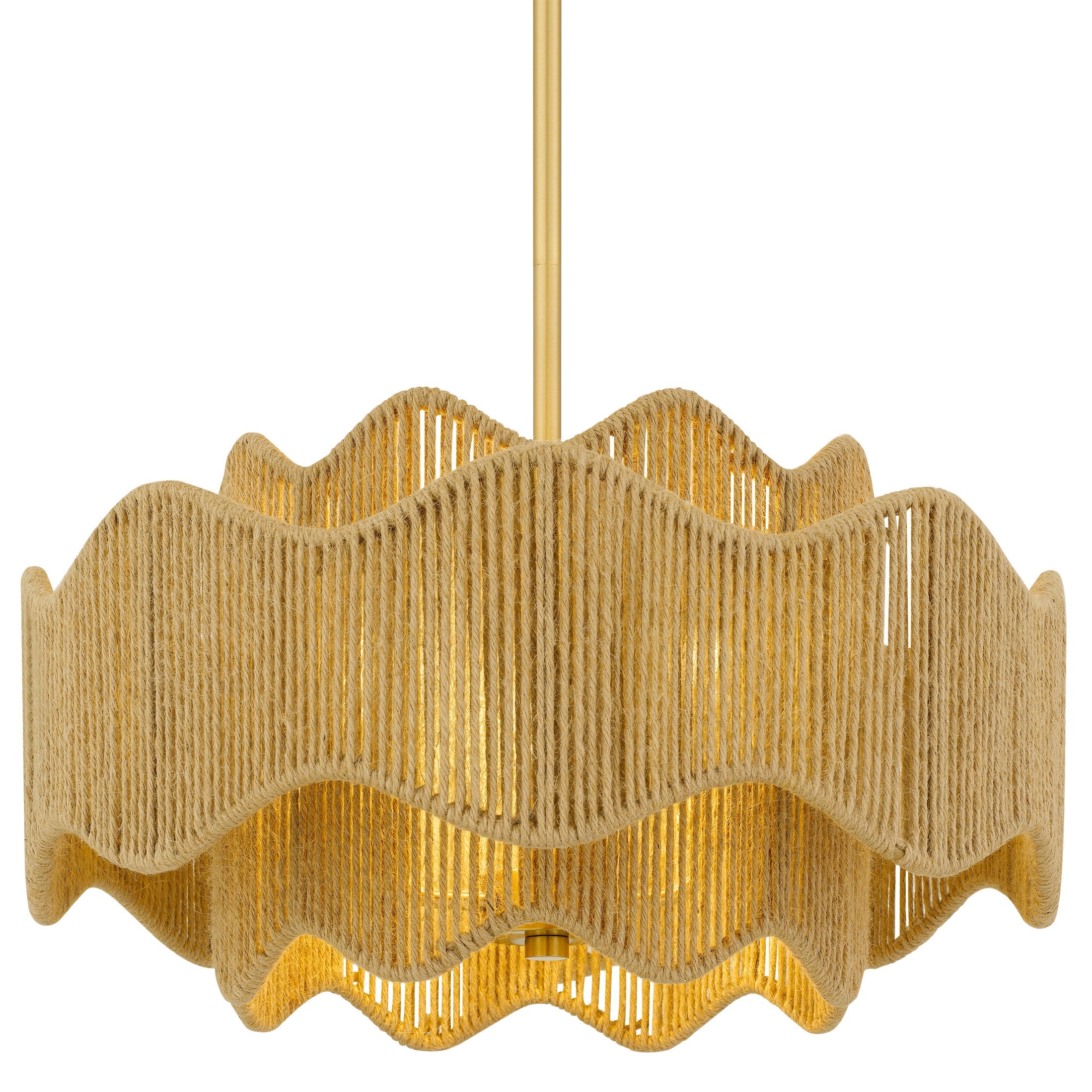 Quoizel - EVA2818BRG - Three Light Pendant - Evander - Brushed Gold